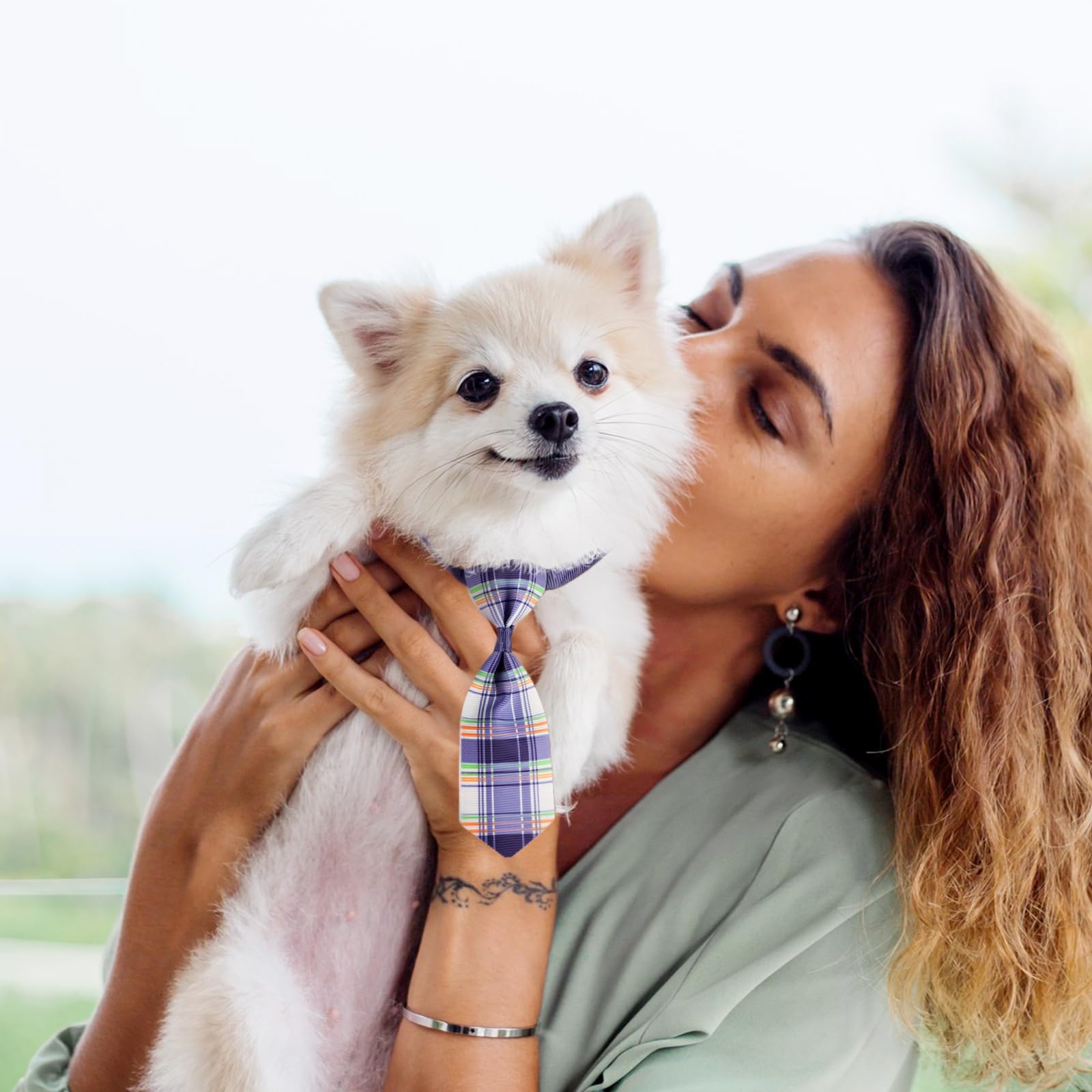 Segarty Small Dog Ties, 40 Pcs Assorted Pattern Adjustable Pet Bow Ties For Small Dogs Bows Cats Grooming Bowties Puppy Neckties