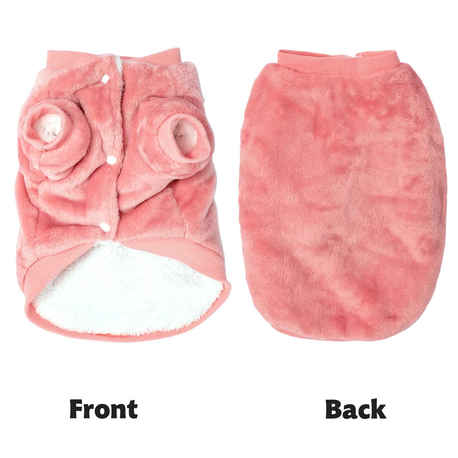 Dog Sweater, Pack Of 2 Or 3, Dog Clothes, Dog Coat, Dog Jacket For Small Or Medium Dogs Boy Or Girl, Ultra Soft And Warm Cat Pet Sweaters (Pink Rose, Large)