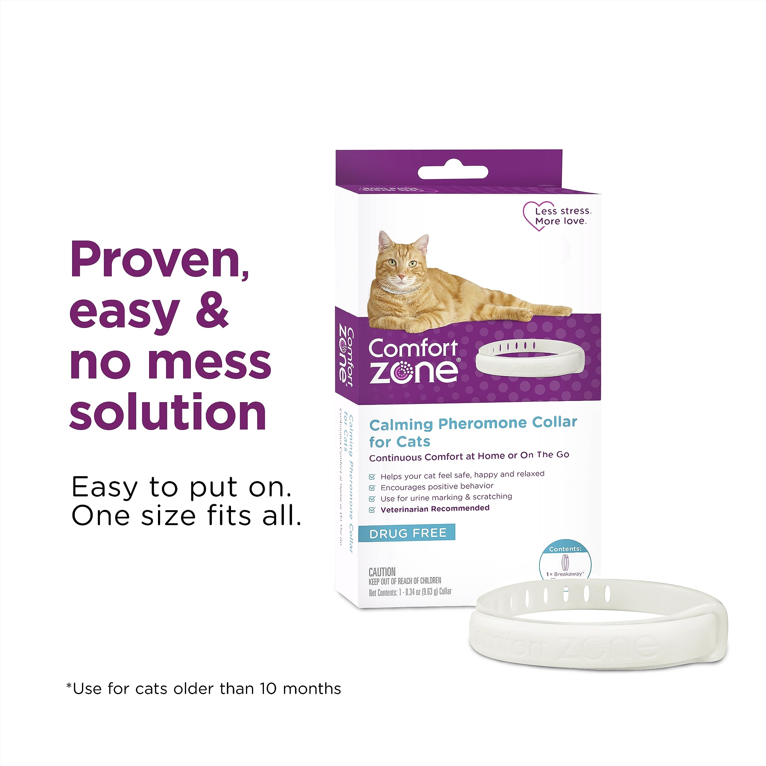 Comfort Zone Cat Calming Collar: 1 Pack