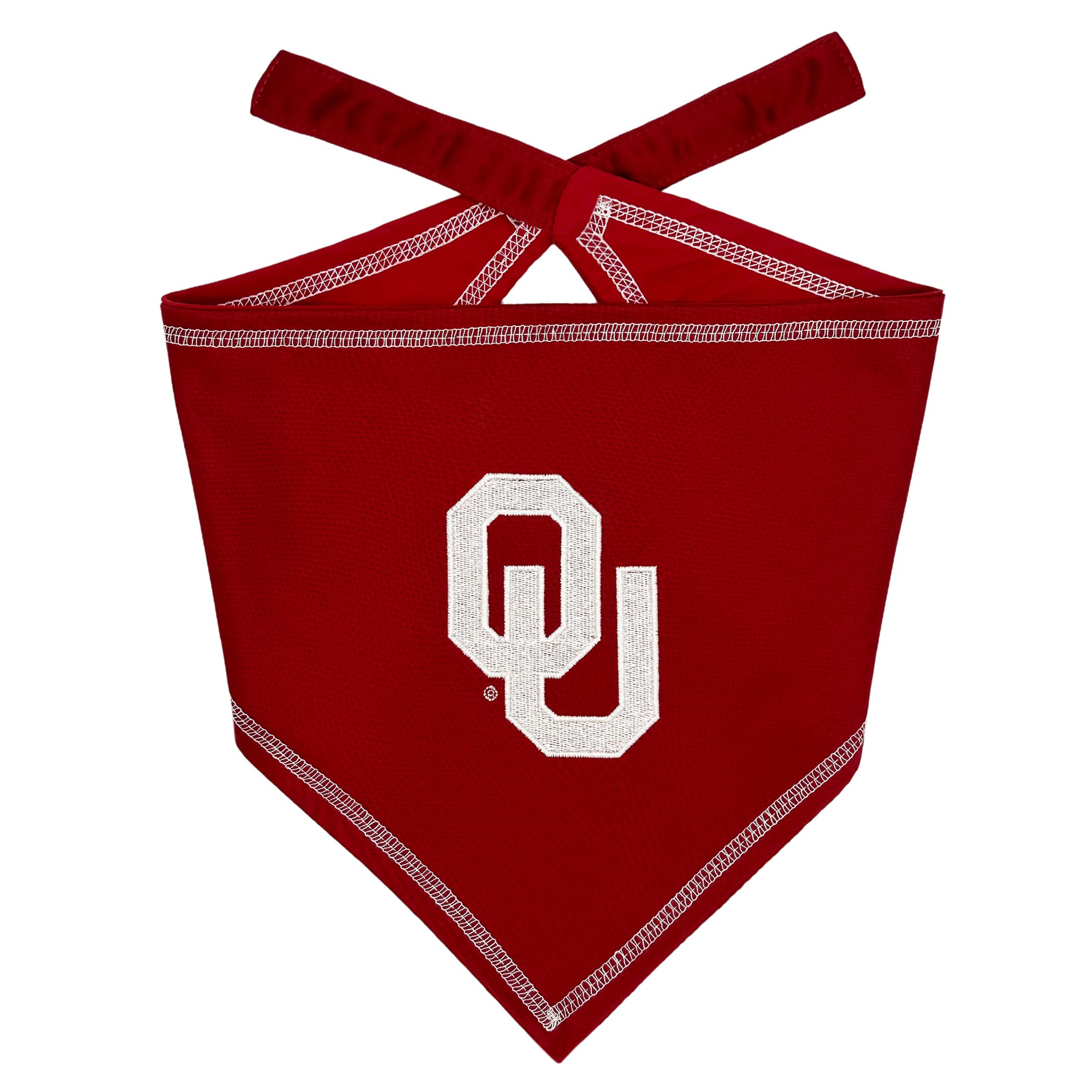 Pets First Ncaa Oklahoma Sooners Tie Bandana, Size Small/Medium. Dog Bandana Scarf Bib For Pet Cat Dog. The Ultimate Game-Day, P