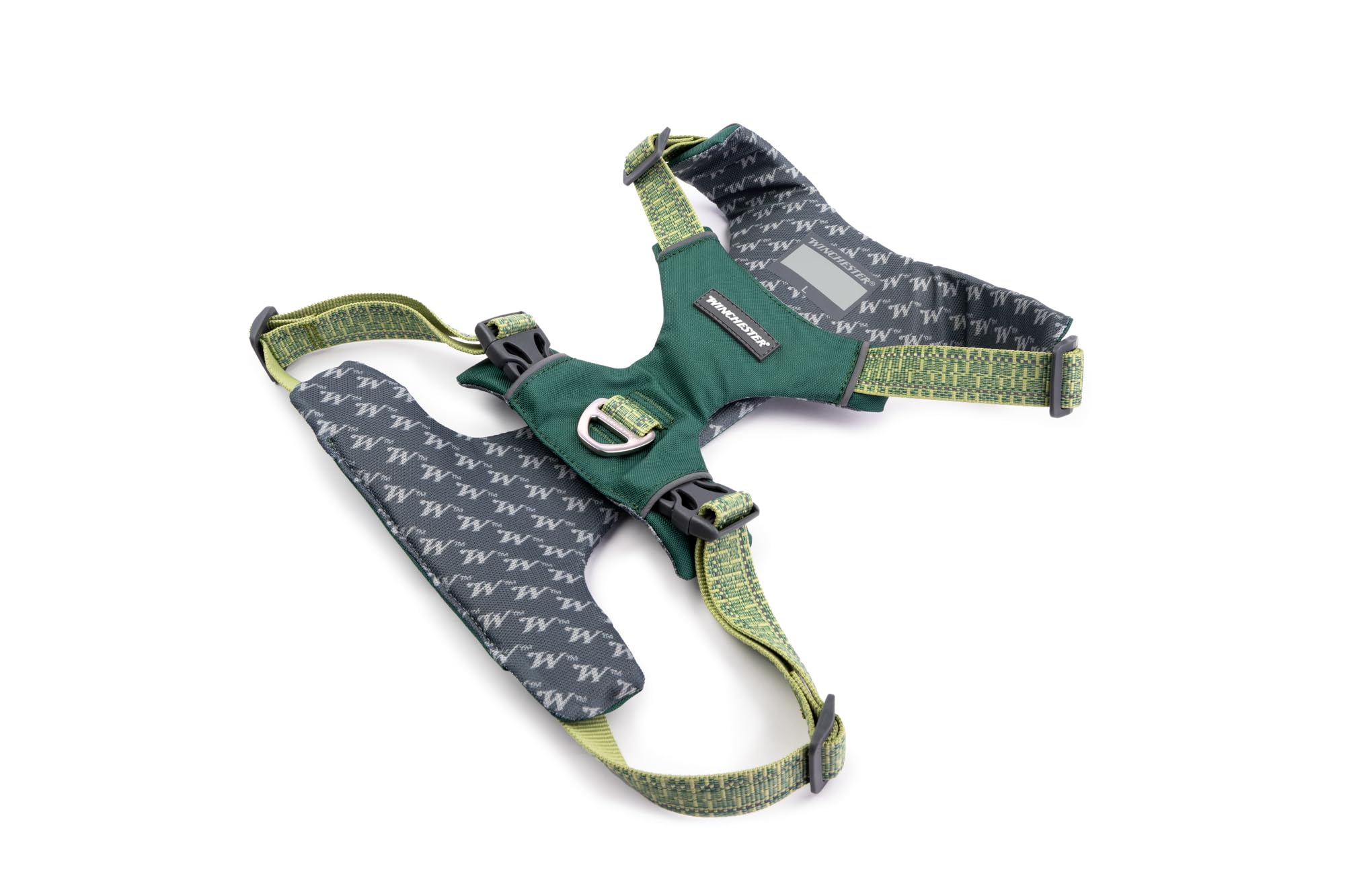 Winchester Pet No-Pull Adjustable Soft Padded Dog Vest Harness with Reflective Stitching, Smoke Pine, Small