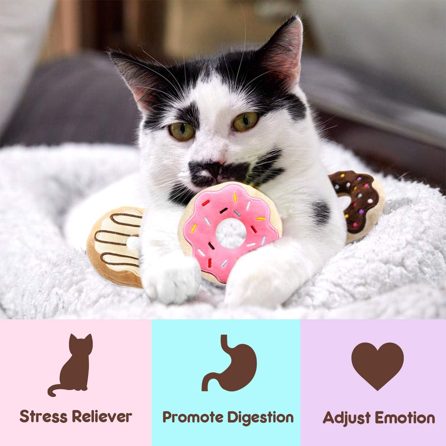 Catnip Toys for Indoor Cats Kitten Interactive Toys for Cat Lovers Gifts Chew Bite Kick Toys Supplies Lobster Octopus Crab Starf