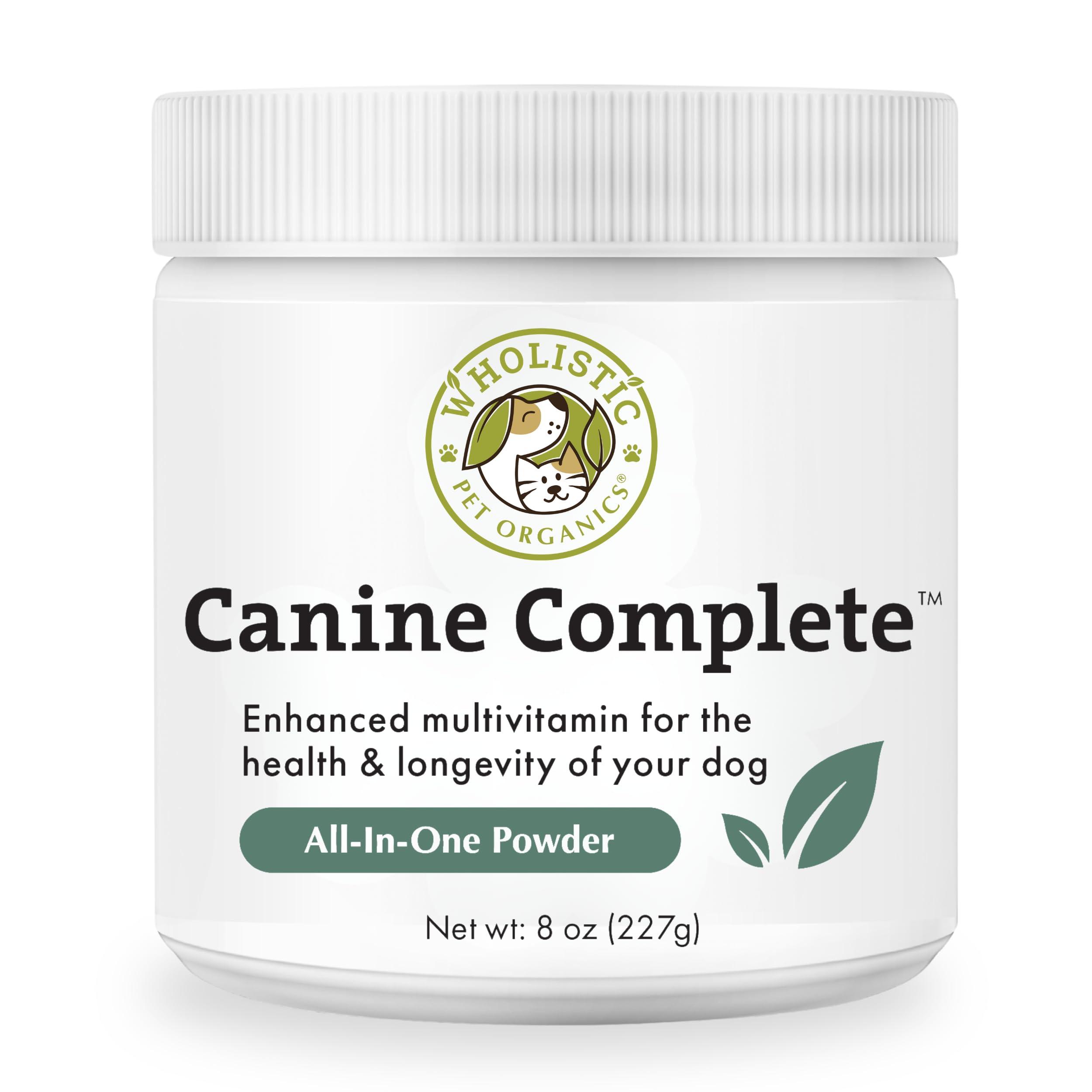 Wholistic Pet Organics Canine Complete Multivitamin for Dogs - 8 Oz - Nutrient-Rich Dog Food Supplements & Vitamins - Dog Supple