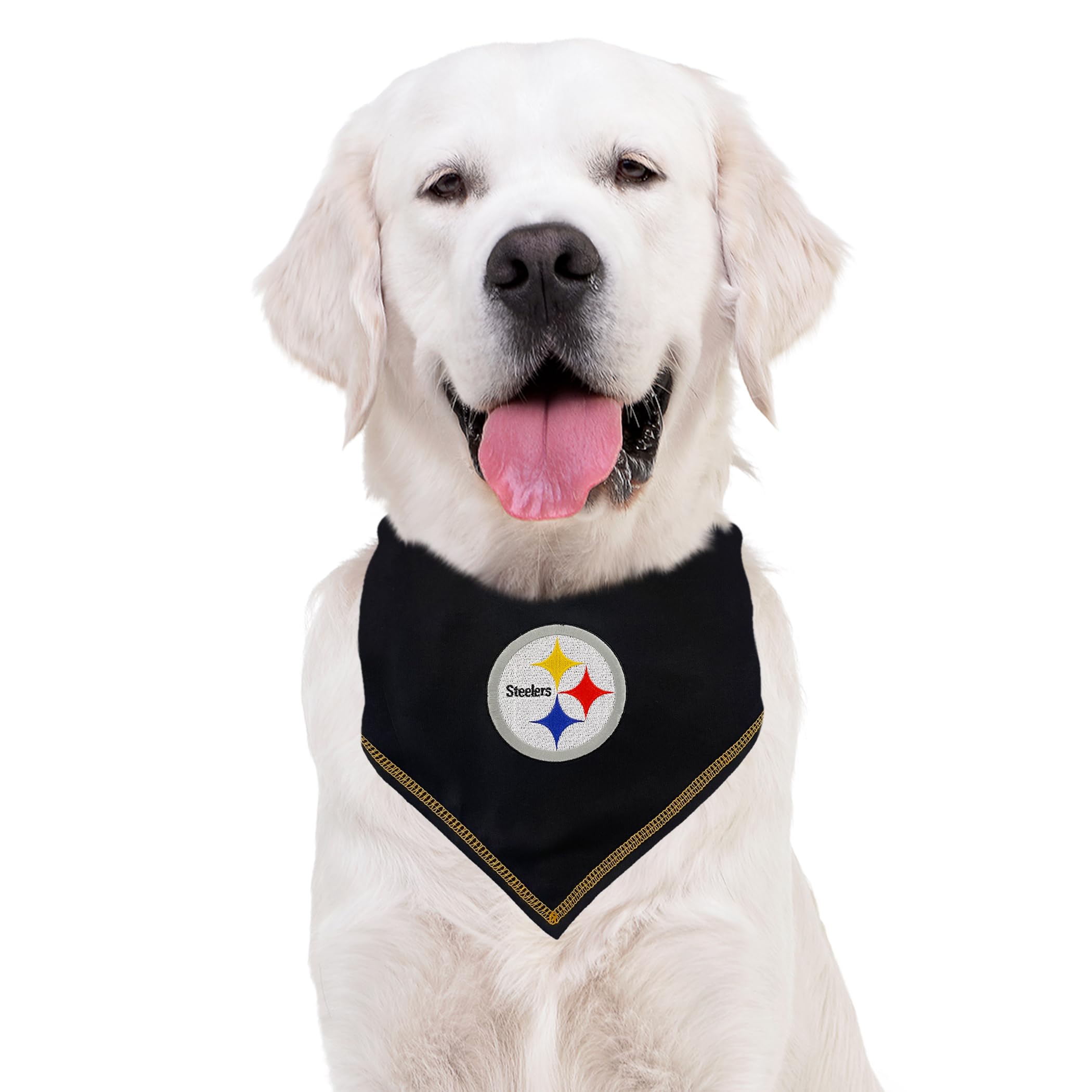 Pets First Nfl Pittsburgh Steelers Tie Bandana, Small/Medium. Dog Bandana Scarf Bib For Pet Cat Dog. The Ultimate Game-Day, Part