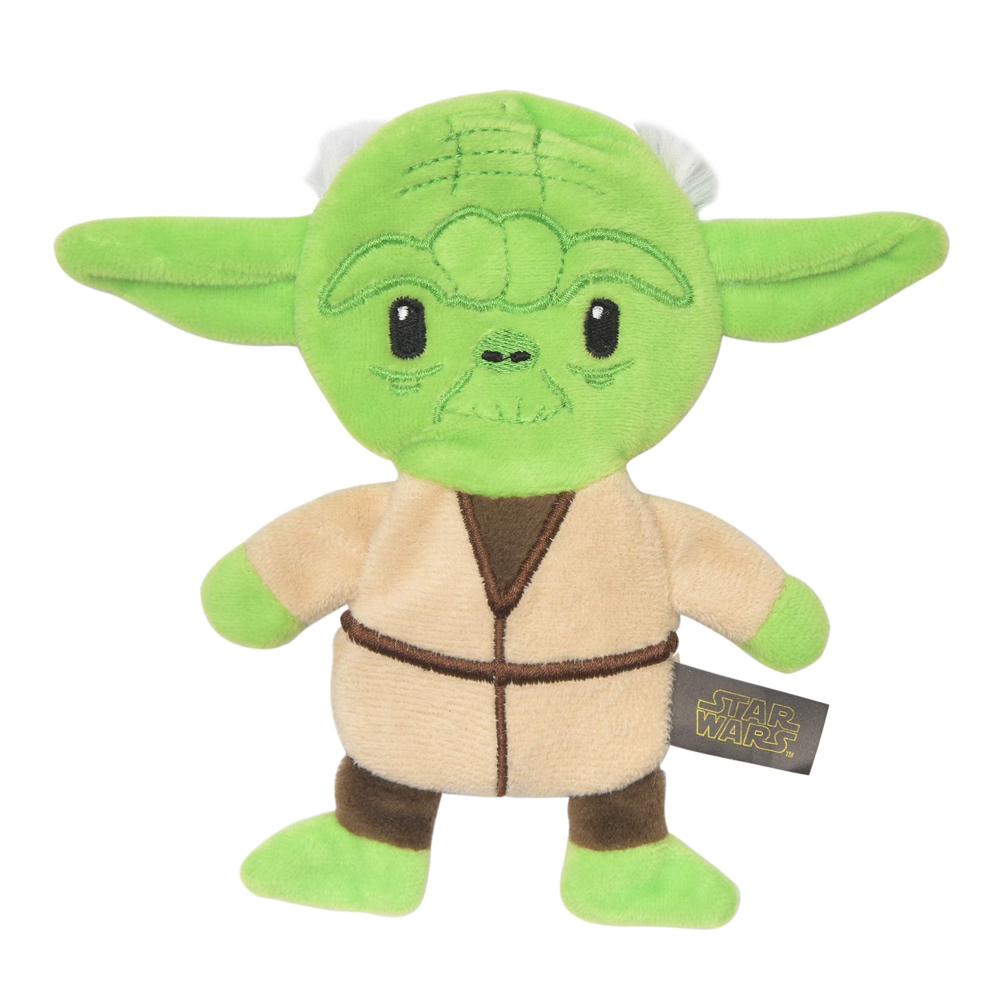 Star Wars For Pets Dog Toy Yoda 9 Inch Plush Flattie Dog Toy | Medium Yoda Dog Toy For All Dogs And Every Day Play To Add To Dog Toy Bin| Flat Dog Toy Stuffingless Dog Toy For Pets