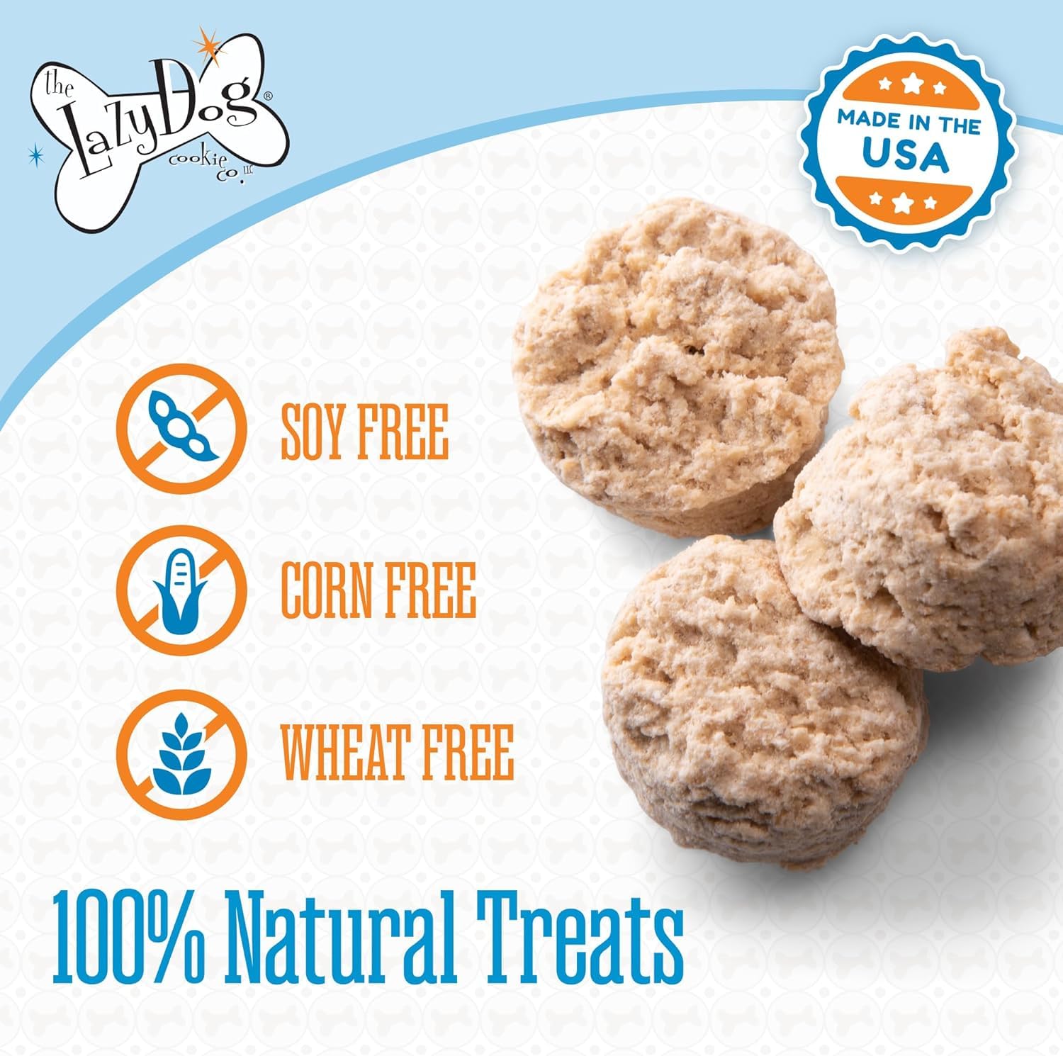 Lazy Dogs Mutt Mallows Soft Baked Dog Treats Banana Buddies 5 oz Bag - Safety Sealed 2 Pack