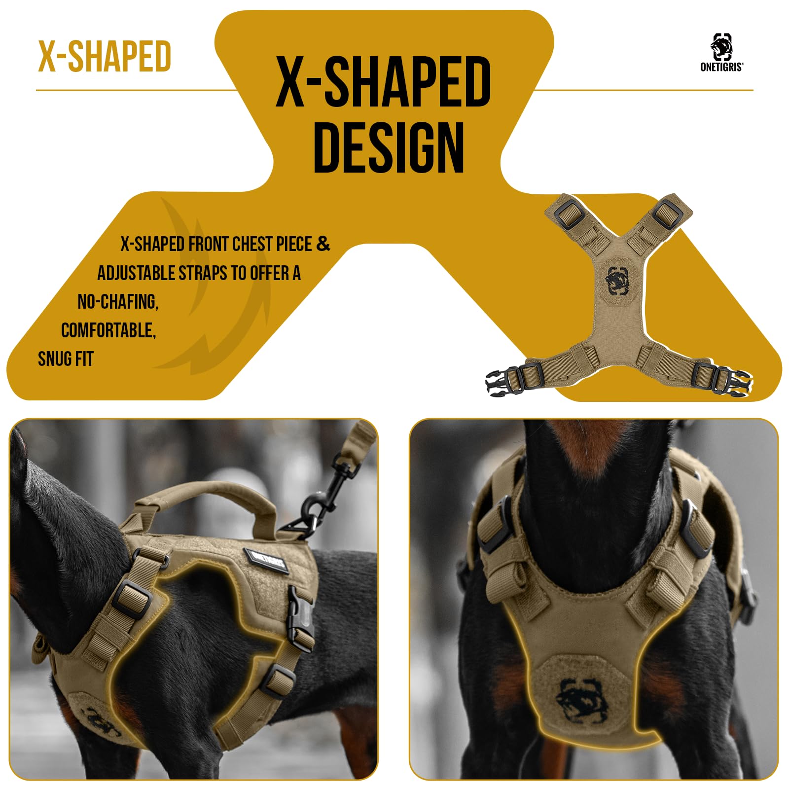 Onetigris Dog Harness And Leash Set, No Pull Mini Trooper Fully Adjustable Harness For Puppy Dog And Cats, Dog Vest For Xxxs Xxs