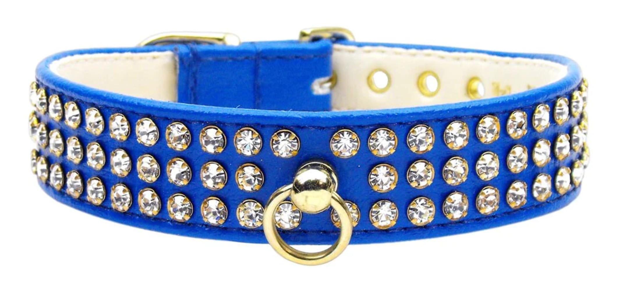 Dog, Puppy & Pet Collar, 73 Clear Crystal Jewelry Set Blue 12