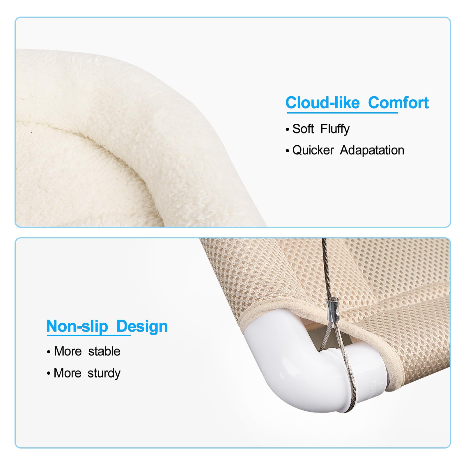 Safety Cat Shelves Space Saving Window Mounted Cat Seat For Large Cats - Cushion Bed Set