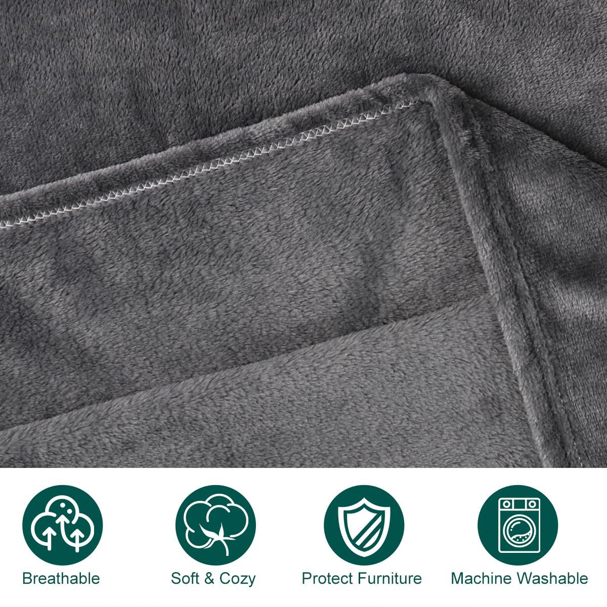 Onarway Dog Blanket Washable For Bed: 2 Packs Dog Blankets 40   X47    - Fluffy Soft Large Throw For Cat Puppy Kitten Dogs - Fle