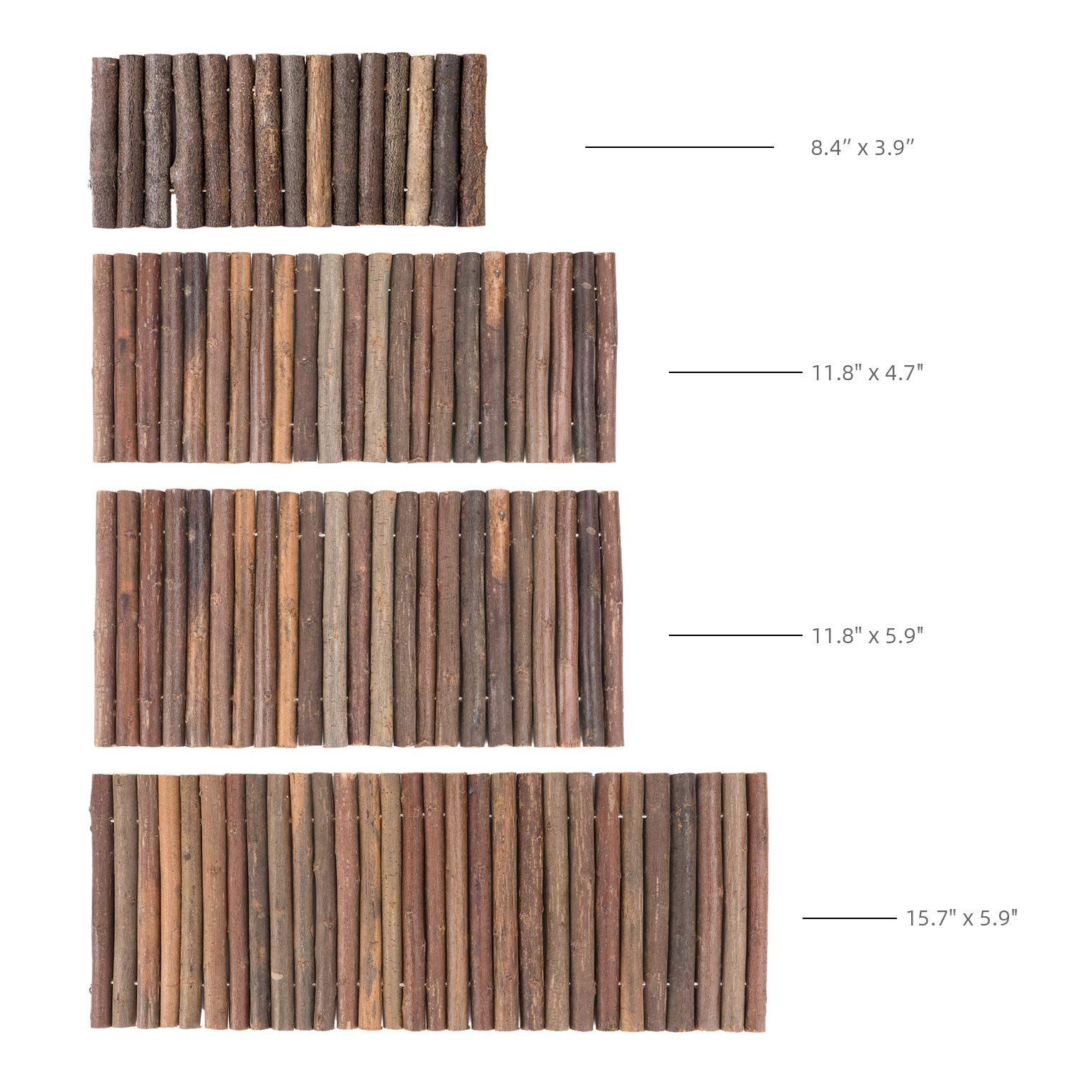 Niteangel Wooden Ladder Bridge, Hamster Mouse Rat Rodents Toy, Small Animal Chew Toy (15.7' X 5.9')