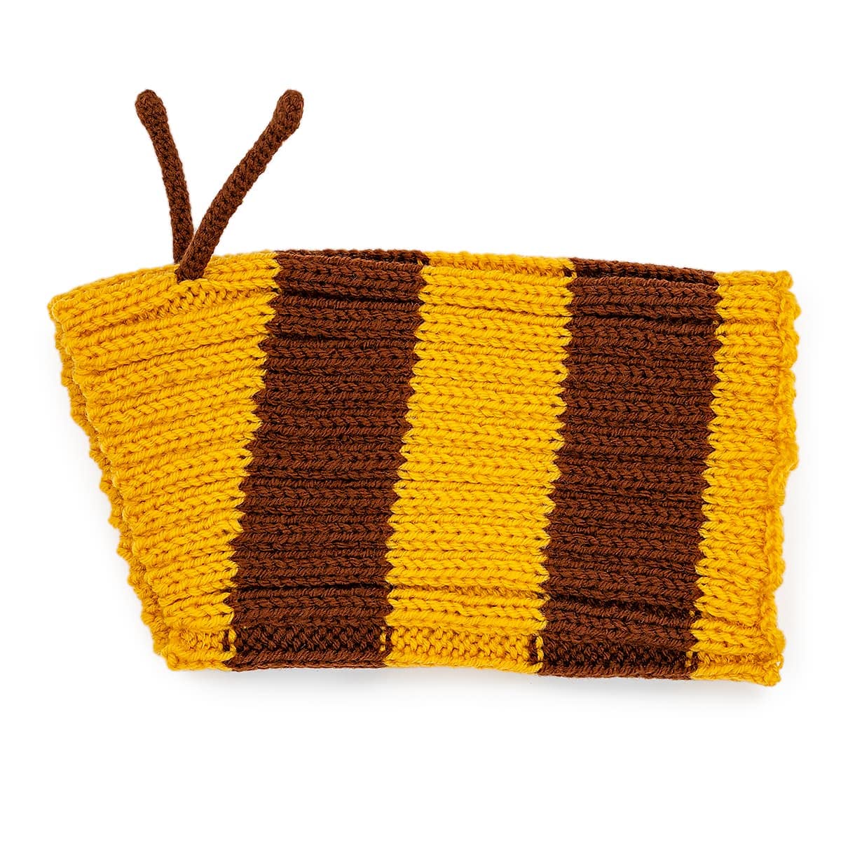 Zoo Snoods Bee Costume for Dogs, Large - Warm No Flap Ear Wrap Hood for Pets, Bumblebee Dog Outfit for Winters, Halloween, Chris
