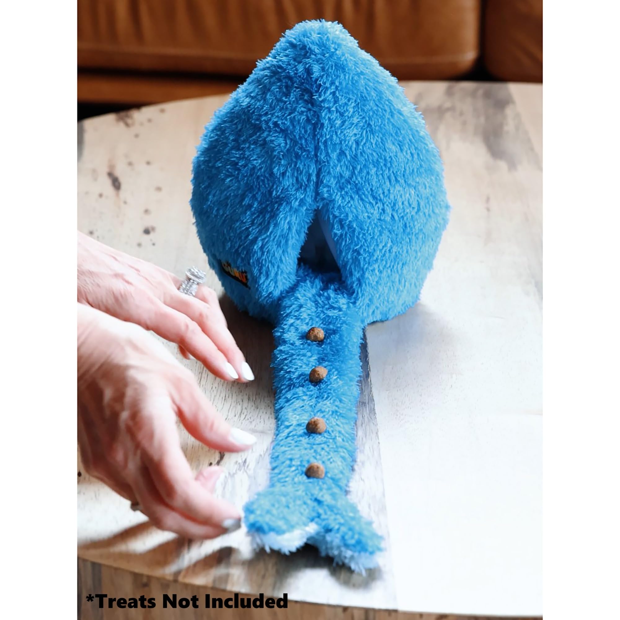 GURU Pet: Hide-A-Tail: Shark - Large - Blue Plush Dog Toy, Hides-Dispenses Treats, Squeaks & Crinkles, Soft Animal Character, Tu