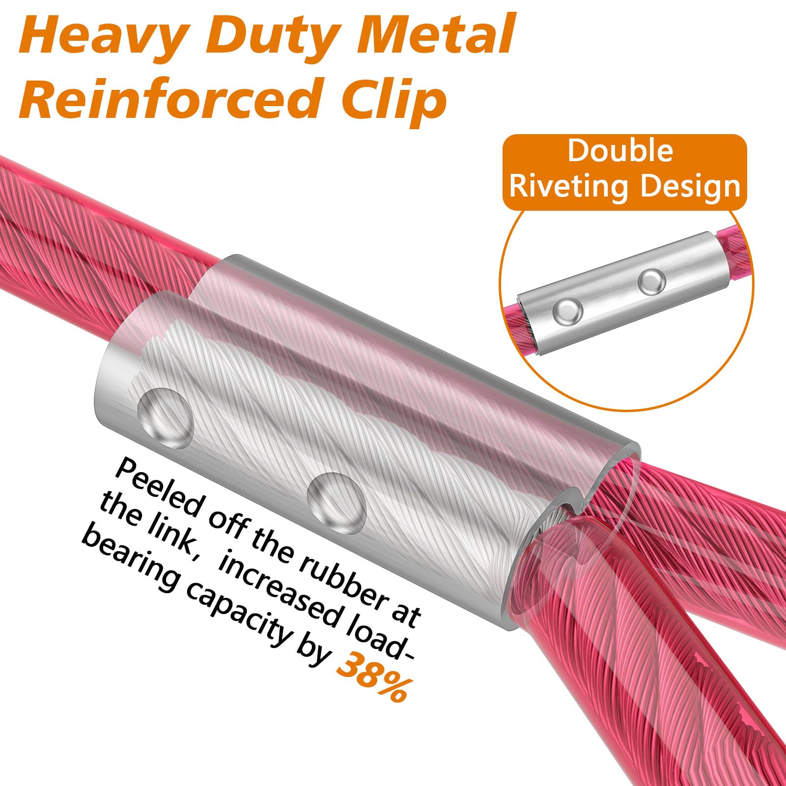 Xiaz Dog Tie Out Cable, 15Ft Dog Lead For Yard, Heavy Duty Chain Line Outside For Small Medium Large Dogs Up To 250 Lbs, Outdoor Dog Runner Tether