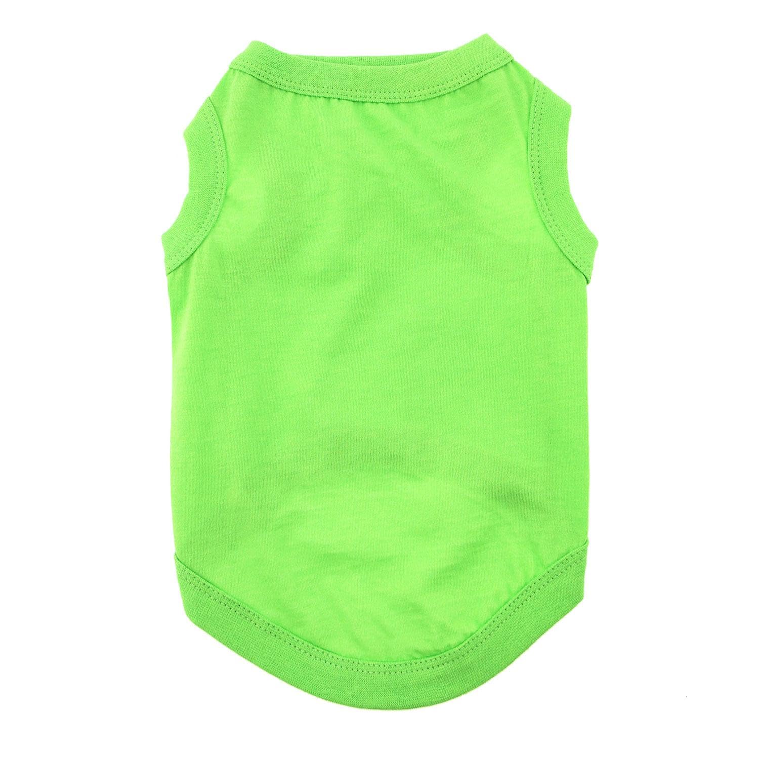 DOGGIE DESIGN Cotton Dog Tank Green Flash