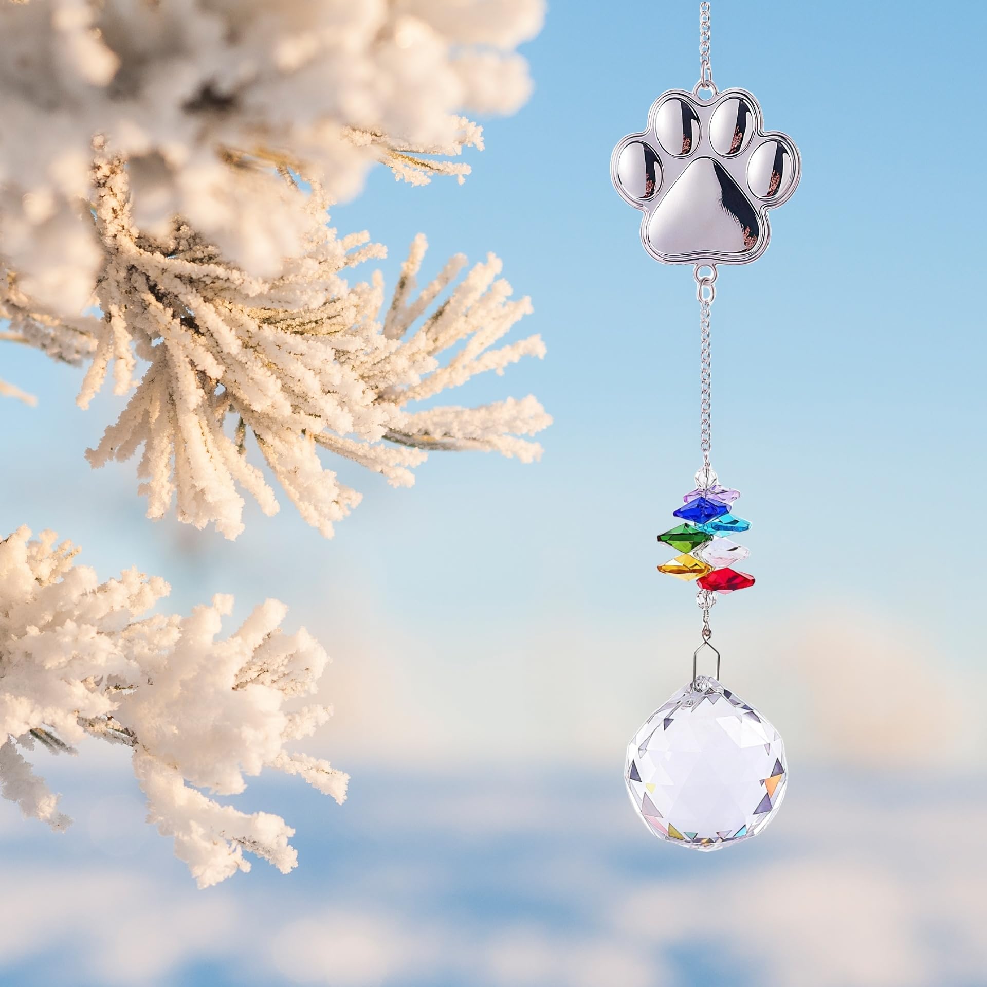 Pet Memorial Gifts Crystal Suncatcher: Dog Memorial Gifts, Loss Of Dog Sympathy Gift, Pet Bereavement Ornament In Memory Of Dog 