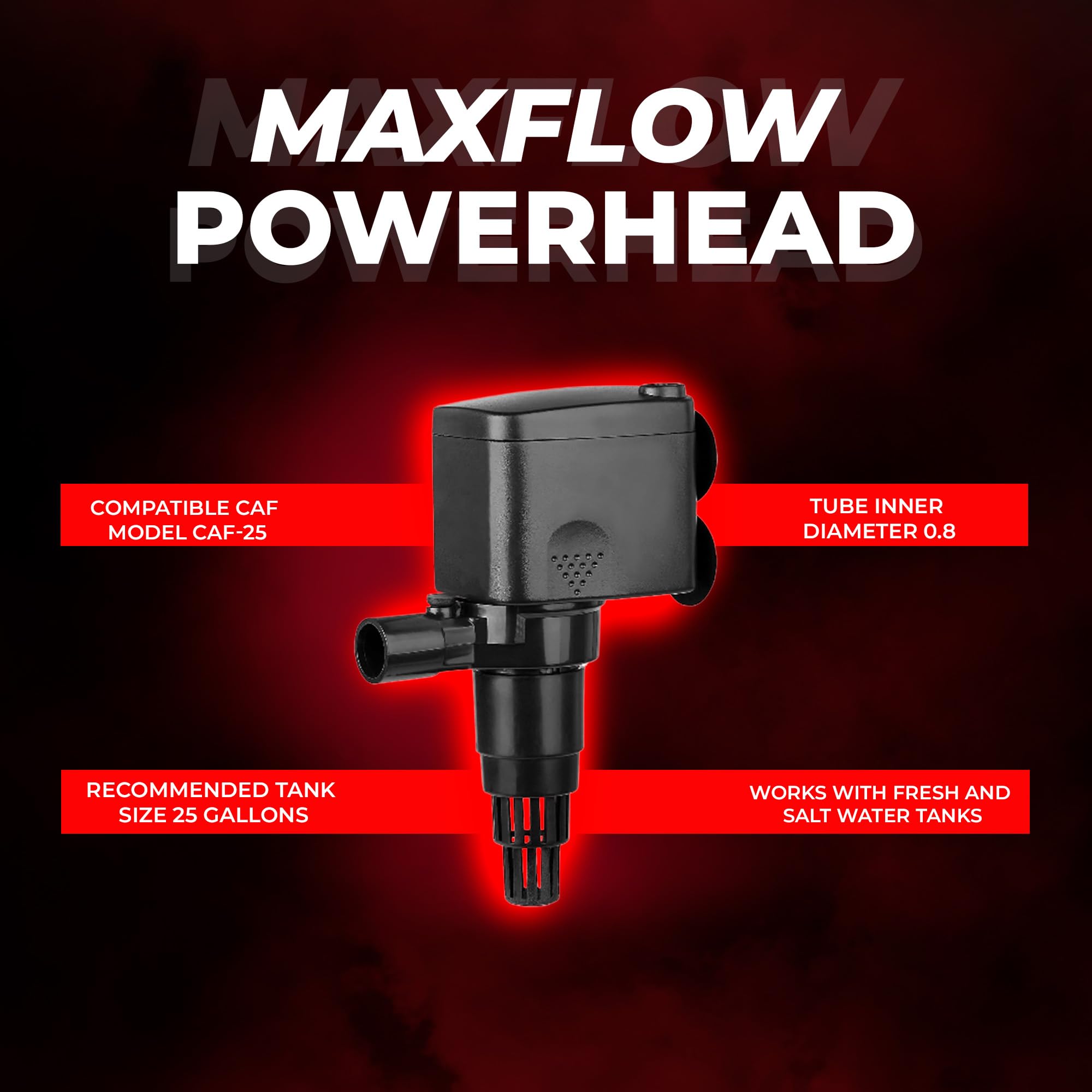Aquatop Maxflow 211 Gph Submersible Aquarium Power Head – High-Performance Water Pump – Quiet & Efficient – Ideal For Freshwater & Saltwater Aquariums