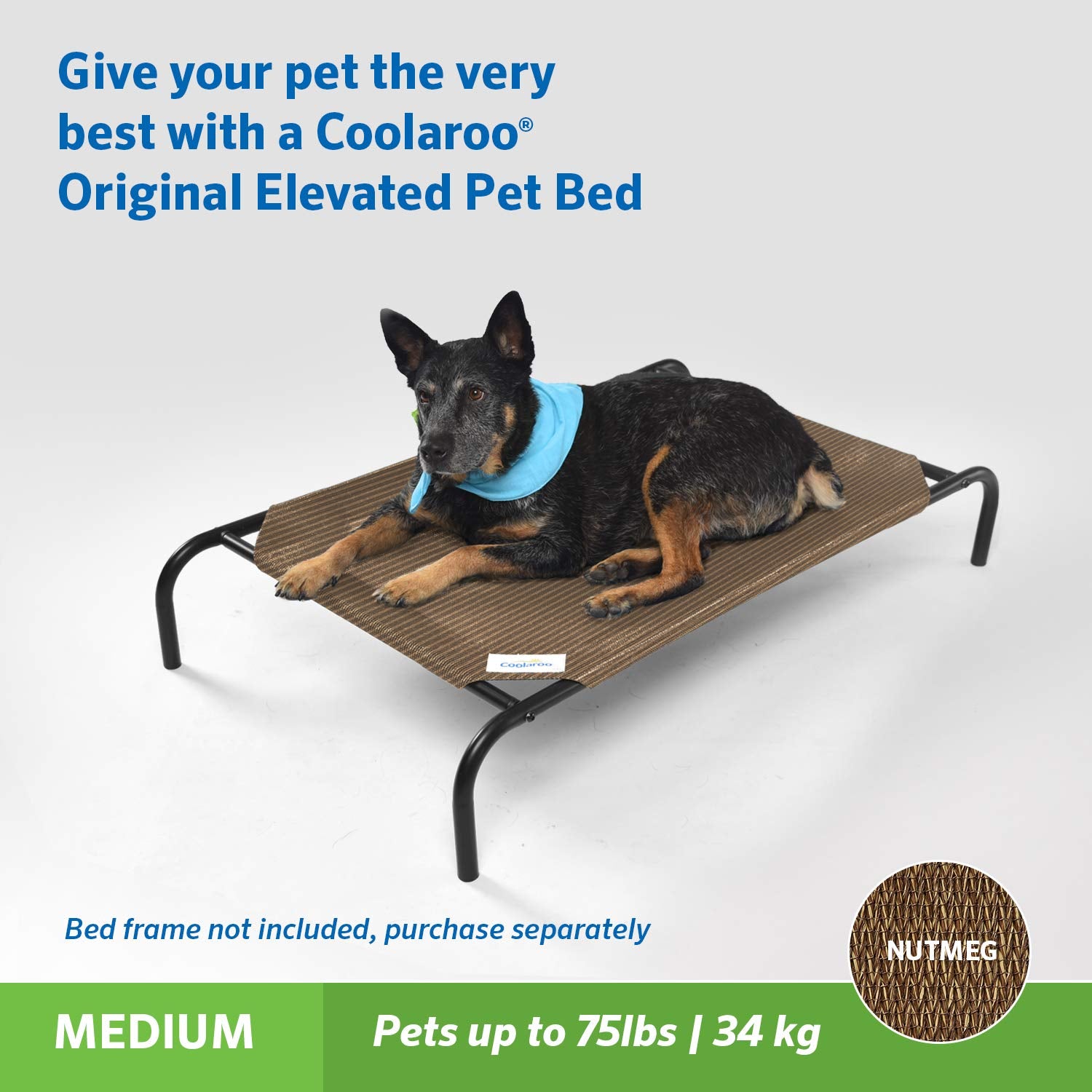Original Pet Bed Replacement Cover - Nutmeg - Medium (35' X 25.5')