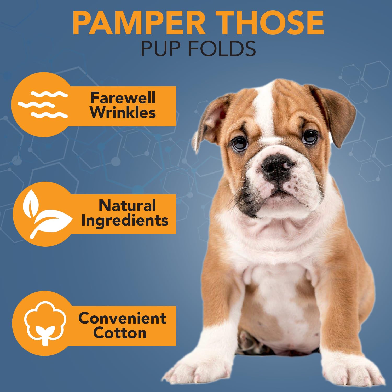 NOVEHA 120PC Large Dog Wipes - Deodorizing, Removes Dirt & Tear Stains, for Bulldogs & Pugs, 5”x7”, Clear, Model WWVAR