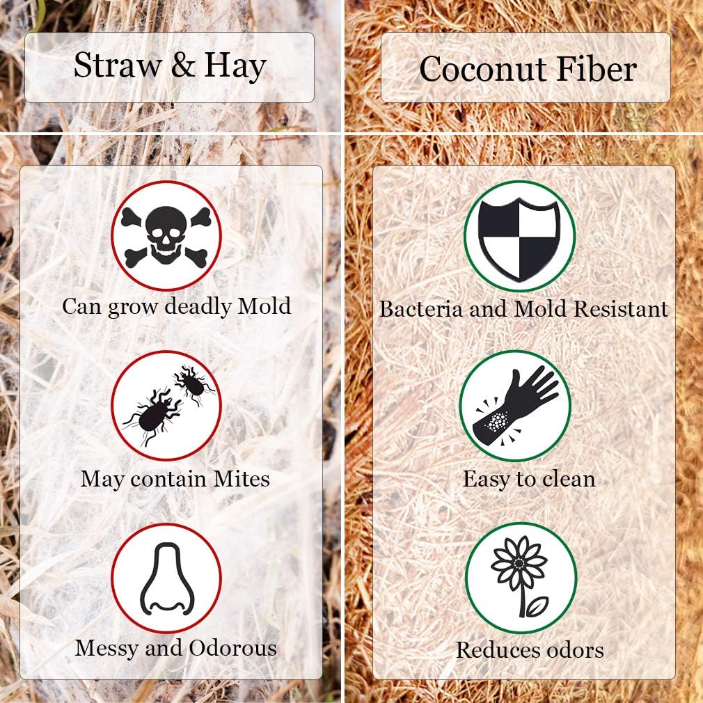 Sungrow Coco Fiber Hermit Crab & Reptile Carpet, Gecko Terrarium Liner, And Floor Bedding Substrate & Supplies, Climbing Wall Carpet & Mat For Hermit Crabs, 10' X 13', 1 Piece Per Pack