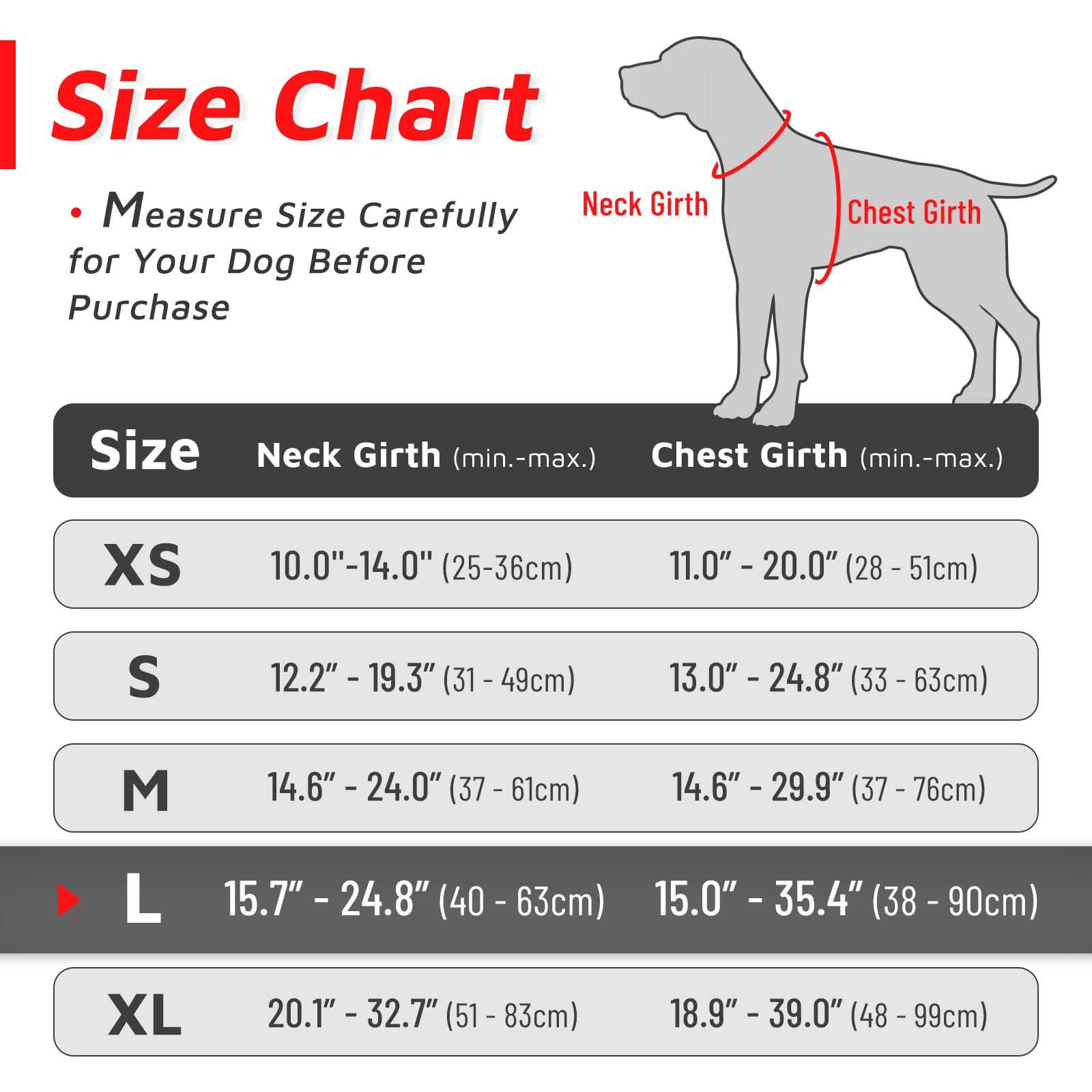 Eagloo Dog Harness For Large Dogs, No Pull Service Vest With Reflective Strips And Control Handle, Adjustable And Comfortable For Easy Walking, No Choke Pet Harness With 2 Metal Rings, Red, L