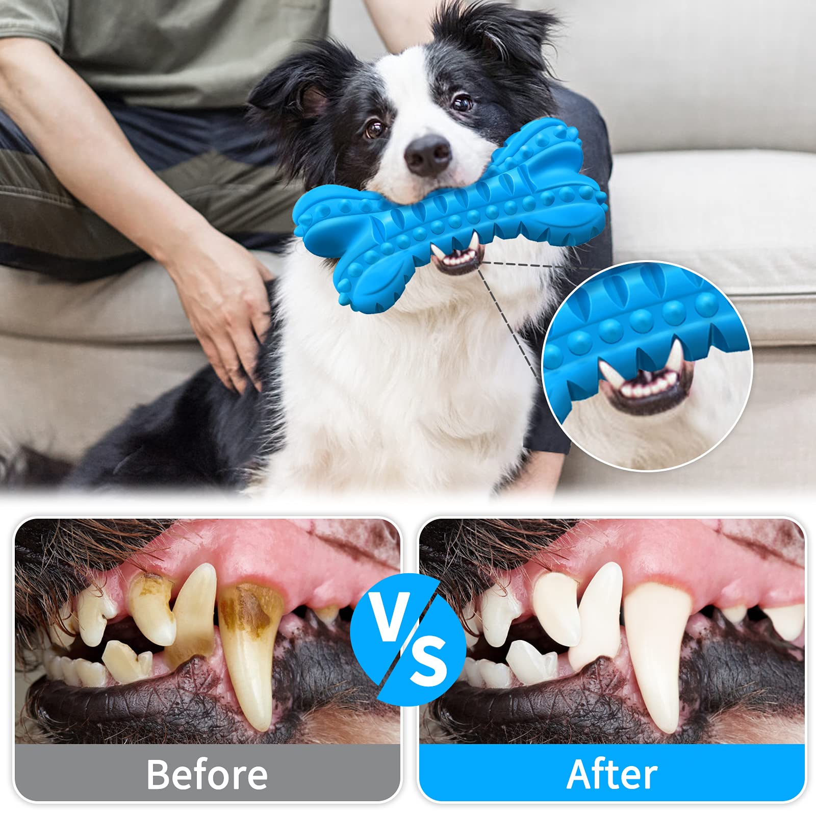 Legend Sandy Dog Toys For Aggressive Chewers Large Breed, Durable Dog Bones Squeaky Chew Toy, Nearly Indestructible Dog Toys For