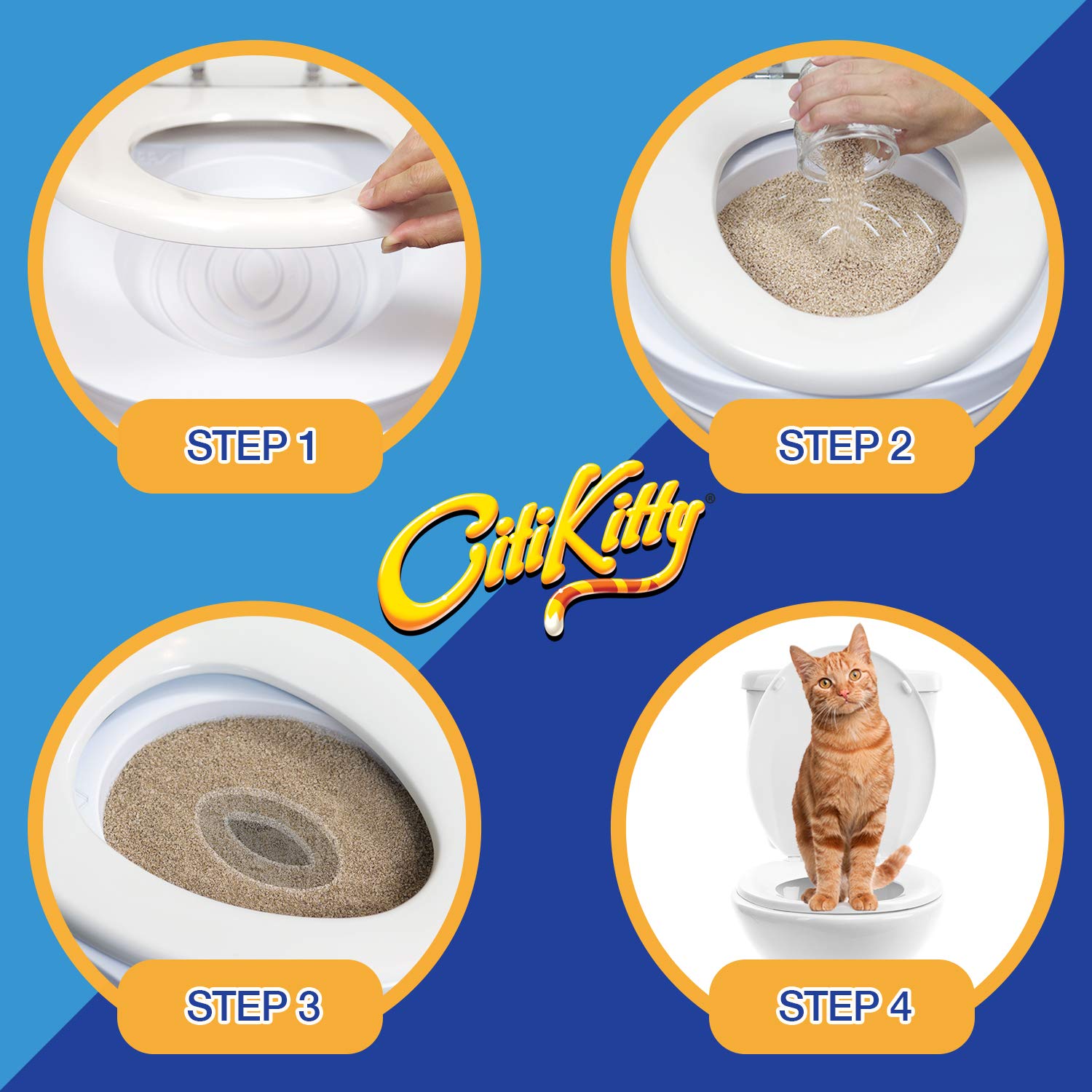 Citikitty Cat Toilet Training Kit (One Pack + Extra Training Insert)