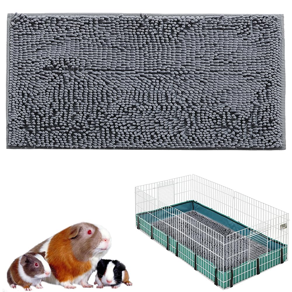 Oncpcare 47X24 Guinea Pig Cage Liner Bed House Pad Winter Warm Squirrel Hedgehog Rabbit Chinchilla Bed Mat Hamster Rat Cage Acce