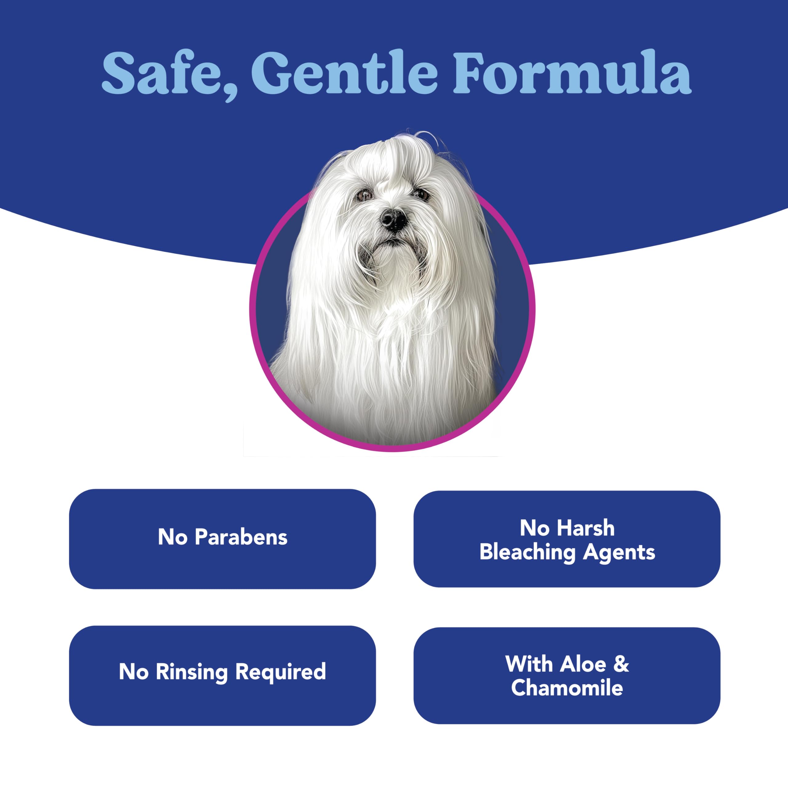 ANGELS EYES Gentle Tear Stain Solution for Dogs and Cats | 8 oz Solution for Eye Area and Face | Remove Discharge, Dirt, Tear S