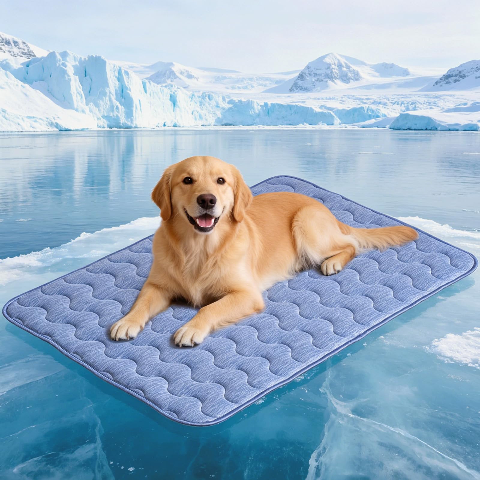 APPKER Dog Cooling Mat, No Need to Freeze or Refrigerate, SelfCooling Pet Pad for Cats and DogsXL