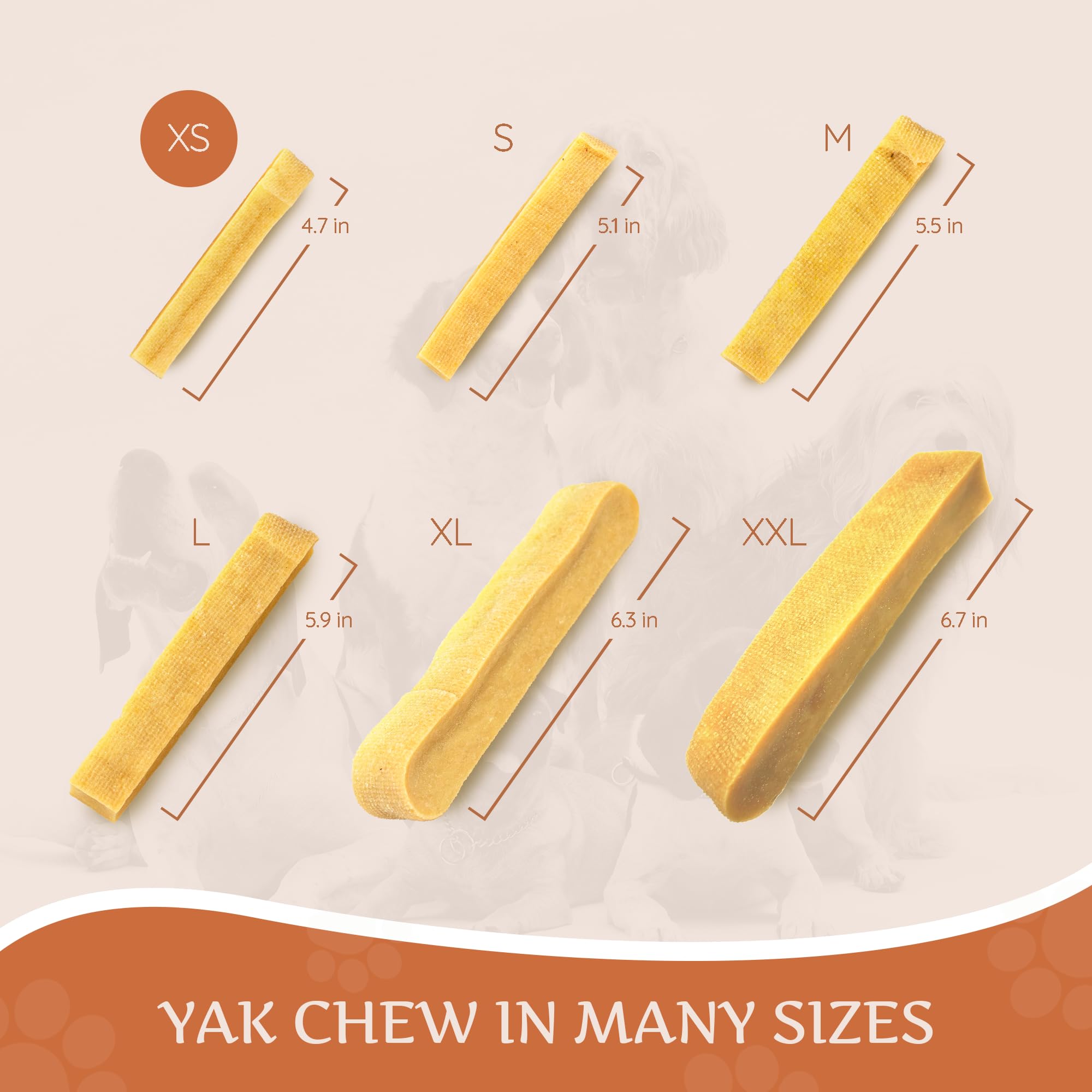 Wildfang Natural Yak Chews for Dogs, Hard Yak Cheese Dog Chews from Cow Milk - 1 Pack Cheese Yak Chews for Large Dogs & Small Do