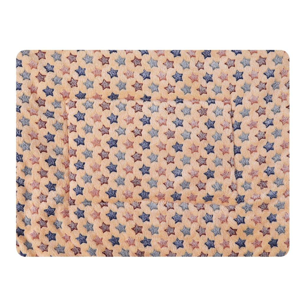 ZOOMELLA Winter Dog Warm Blanket Coral Fleece Puppy Cat Sleep Mat Beige50x75cm|Sheets & Pillowcases|Home & Garden