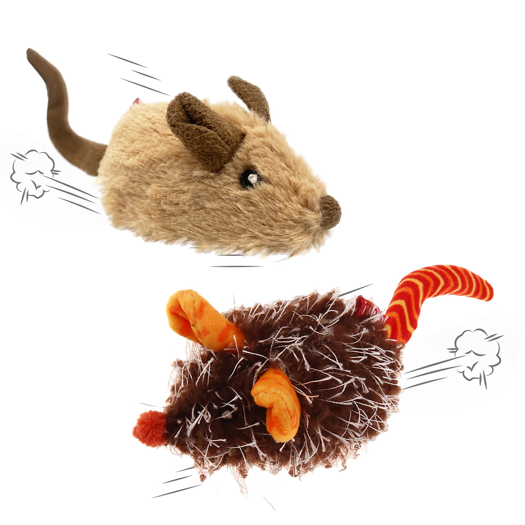 Petgeek Gigwi Interactive Cat Toys For Indoor Cats, Automatic Electronic Moving Mouse Cat Toy With Realistic Squeaky, Kitten Toy