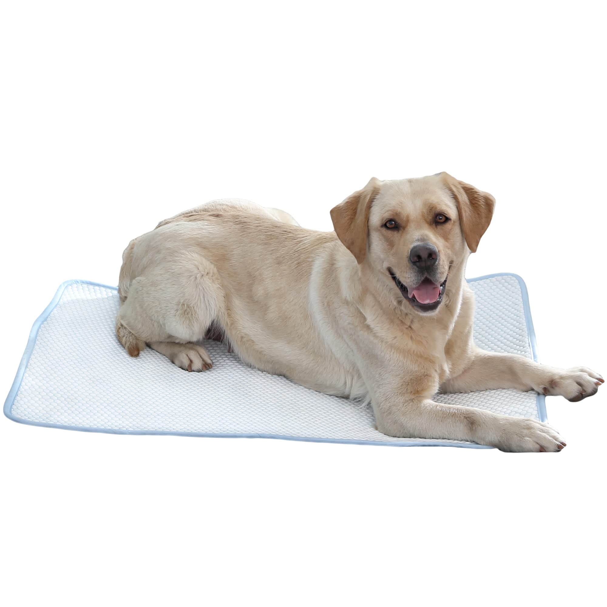 Petfelix Dog Cooling Mat, Chew & Scratch Resistant Qmax>0.5 For Large Dogs Up To 80 Lbs, Xl 43''*28'' Machine Washable Non-Skid 