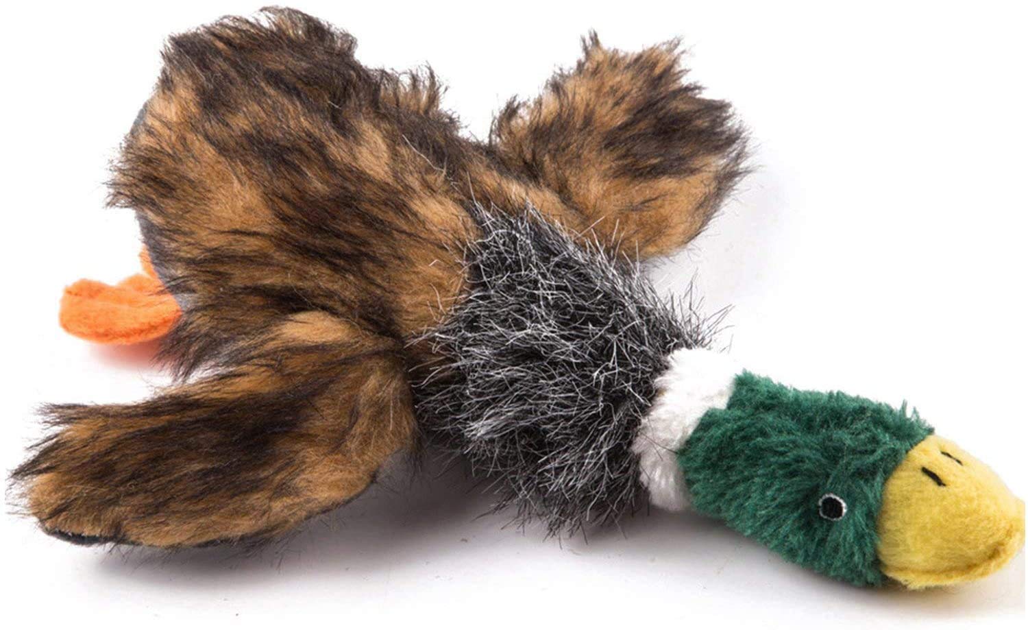 Wangstar Squeaky Dog Toy For Puppy Dogs Toys To Keep Them Busy Mallard Duck Stuffed Dog Toys For Medium Small Dogs, 16.5' Wild Duck