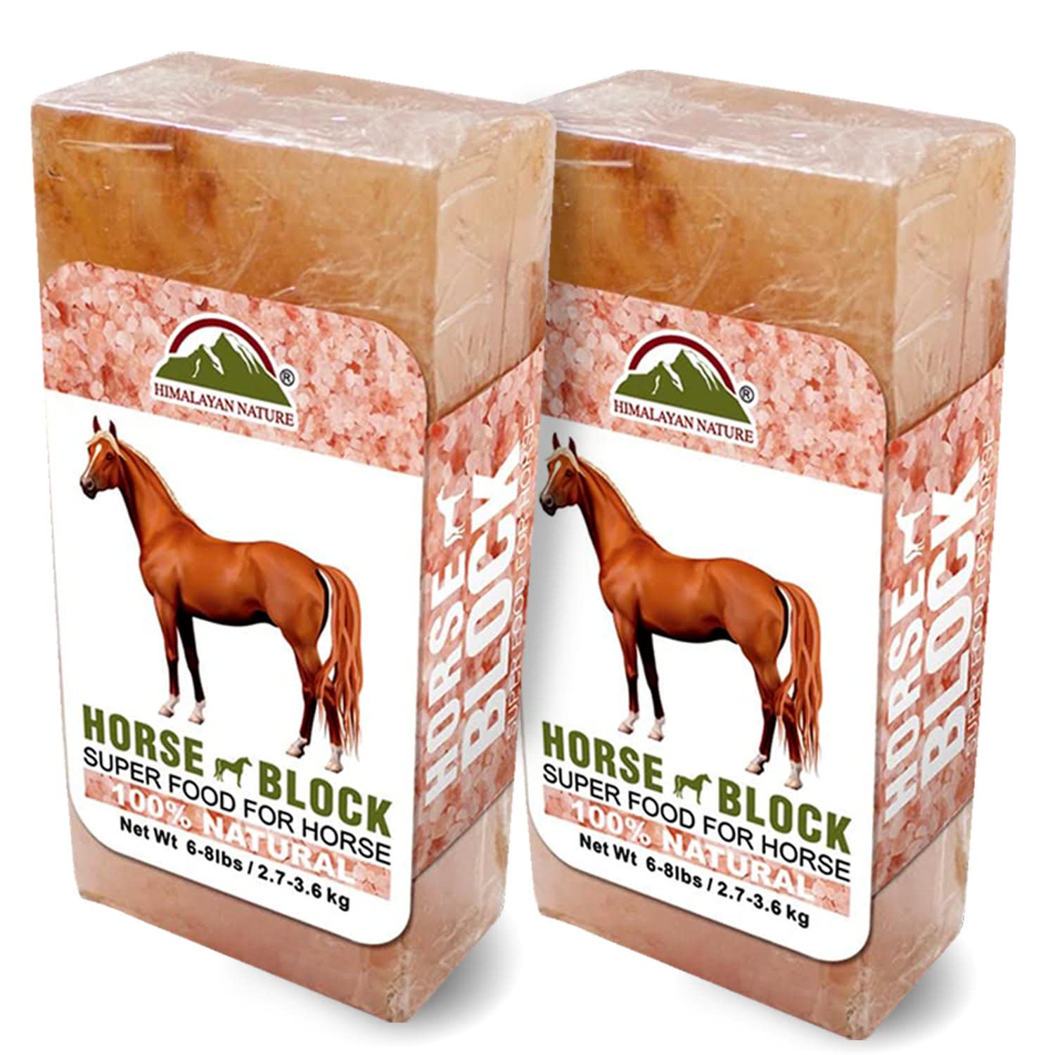Himalayan Nature Licking Salt for Horse, 100% Pure Himalayan Pink Salt Chunks, 6 LBS, Animal Feed Salt Chunks, Horse Salt Licks,