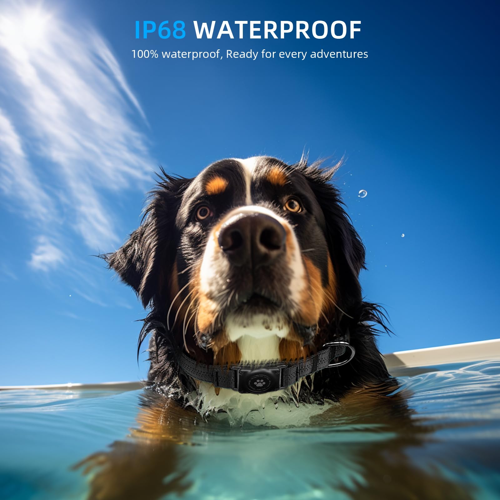 Upgraded Airtag Dog Collar, Ip68 Waterproof Air Tag Dog Collar Holder, Reflective, Ultra-Durable, Comfortable Padded, Heavy Duty Dog Collars For Small Medium Large Dogs (Xs (10.25'-13'), Black)