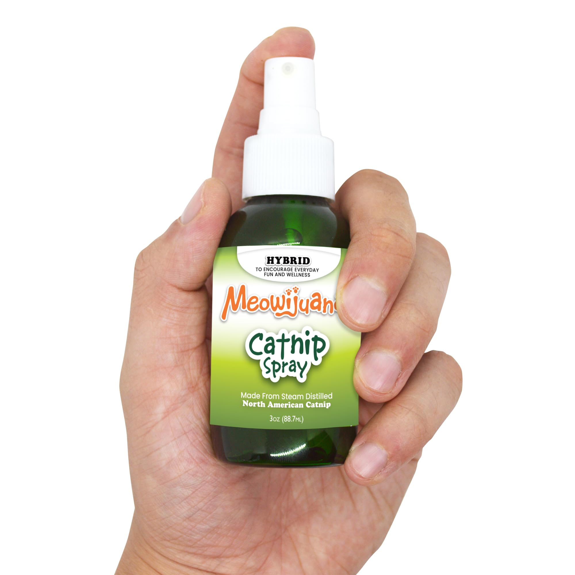 Meowijuana Premium Catnip Spray - 3 oz. | High Potency Formula | Natural Formula for Pet Owners & Multi-Cat Households | Enhance