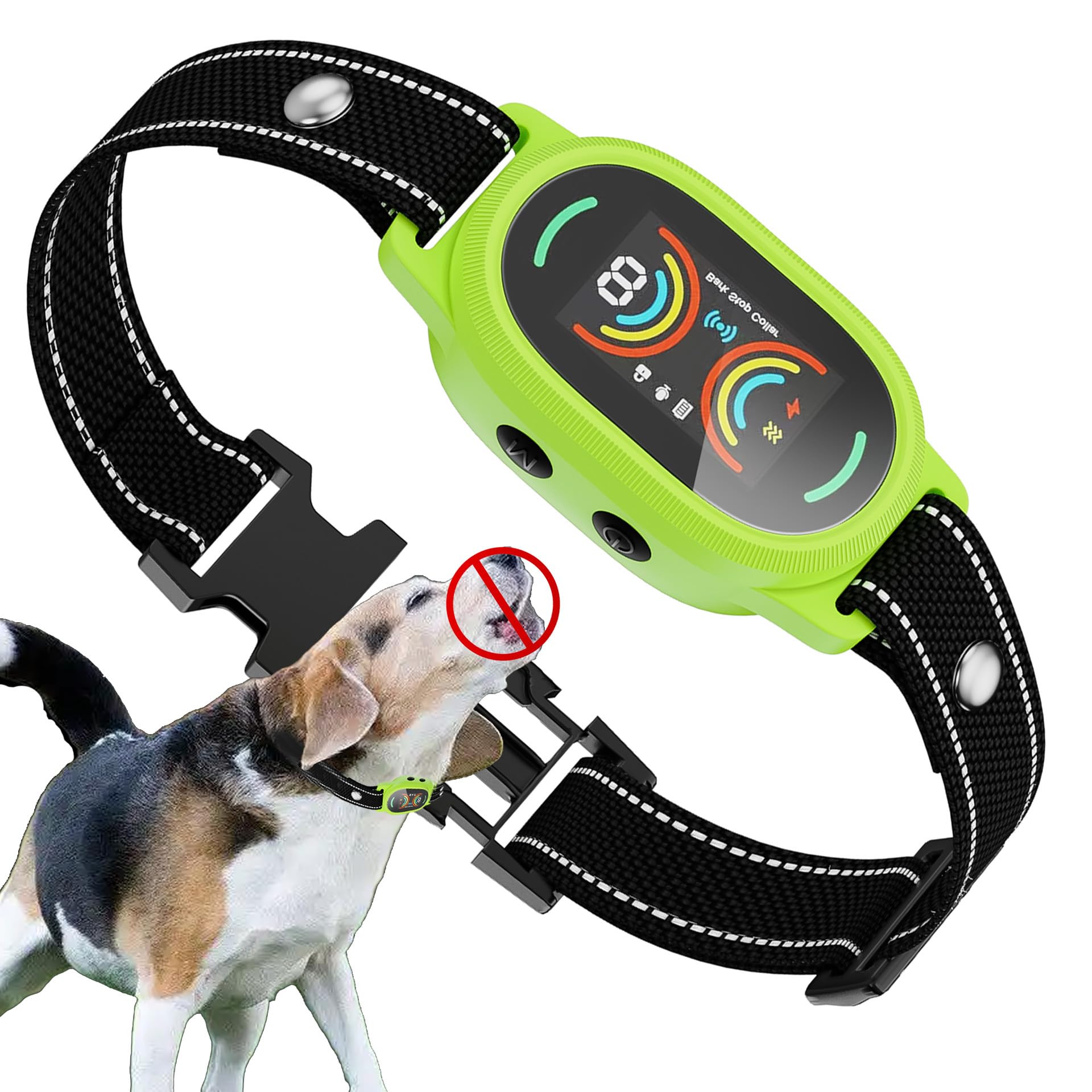 Smoothway Dog Bark Collar, Smart Anti False Triggering Ai Chip, Ip67 Waterproof Rechargeable Anti Bark Collar With Adjustable Se