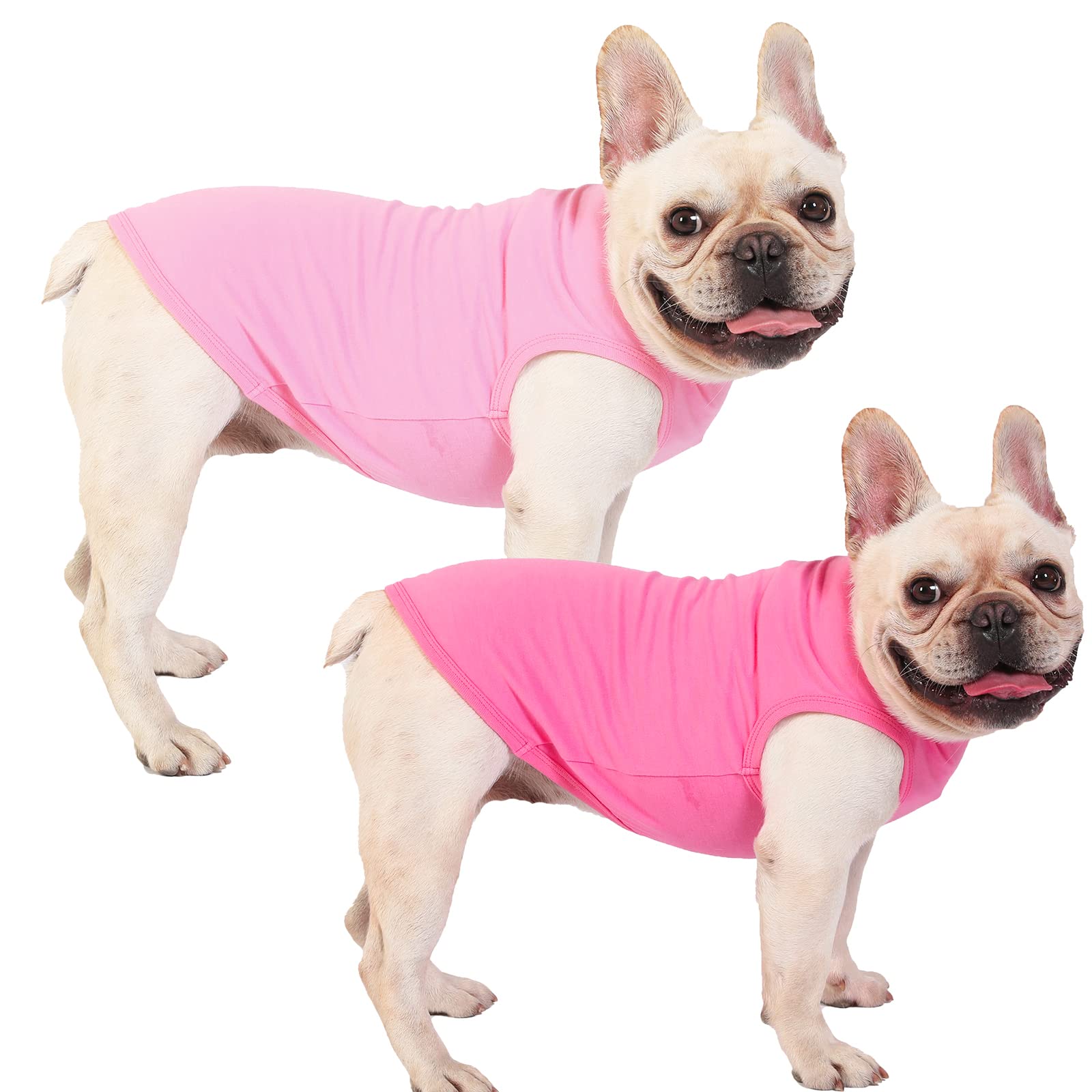 Sychien Dog Pink Shirts For Small Puppy Chihuahua,Blank Plain Pink Dogs Shirt For Cats,Xs Pink Rose
