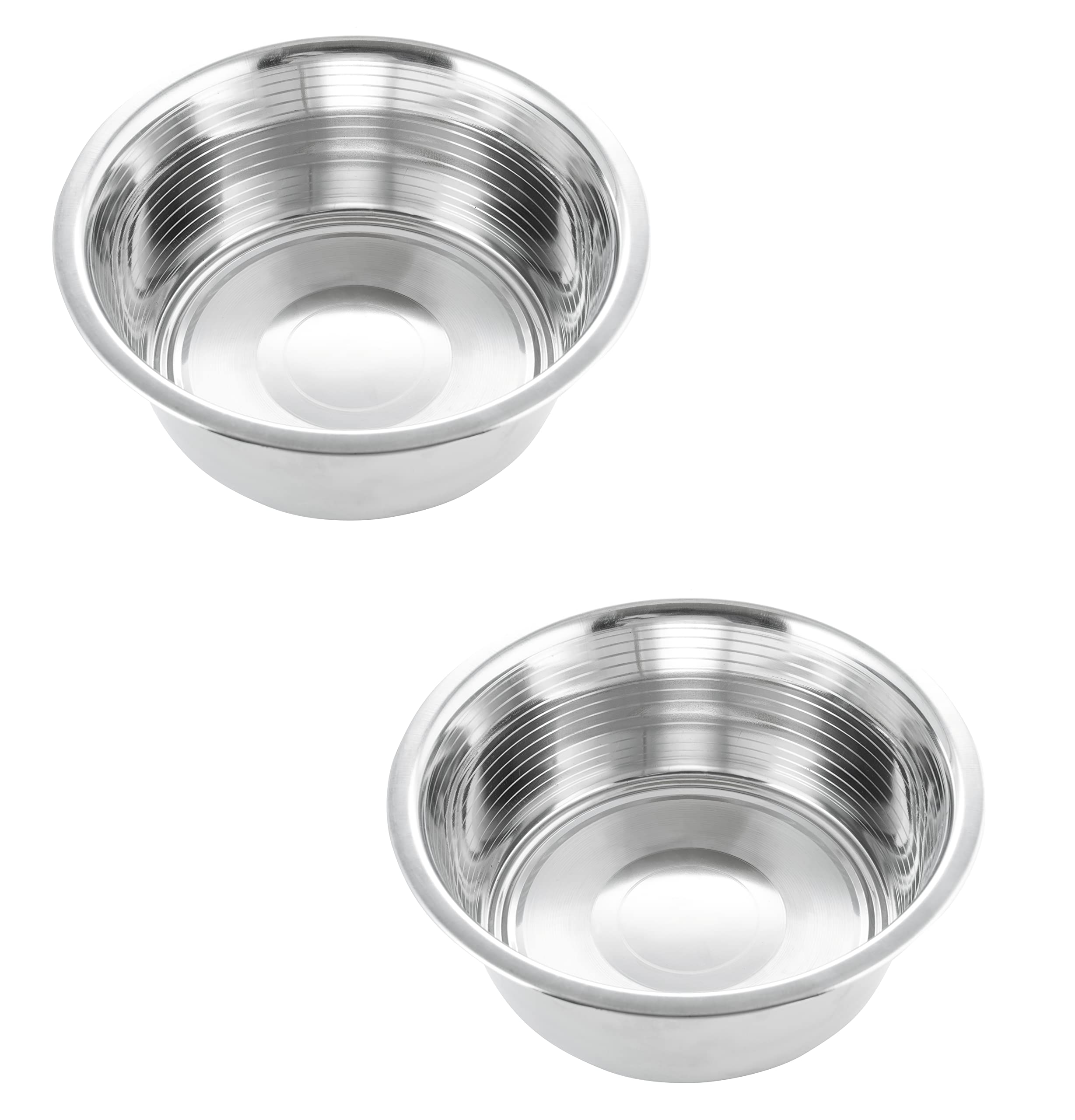 Hb 2.5 Cups Stainless Steel Dog And Cat Bowls (2 Pack) Extra Replacement Bowl 6.2'' Diameter, 2.2'' Height For Raised Feeder Wit