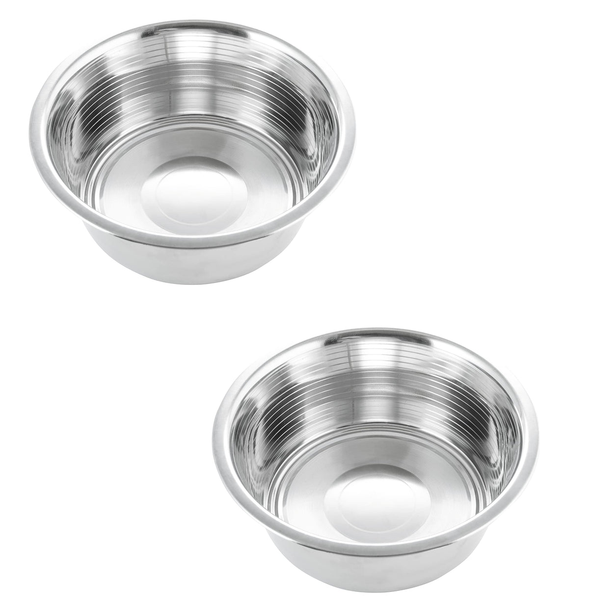 Hb 2.5 Cups Stainless Steel Dog And Cat Bowls (2 Pack) Extra Replacement Bowl 6.2'' Diameter, 2.2'' Height For Raised Feeder Wit