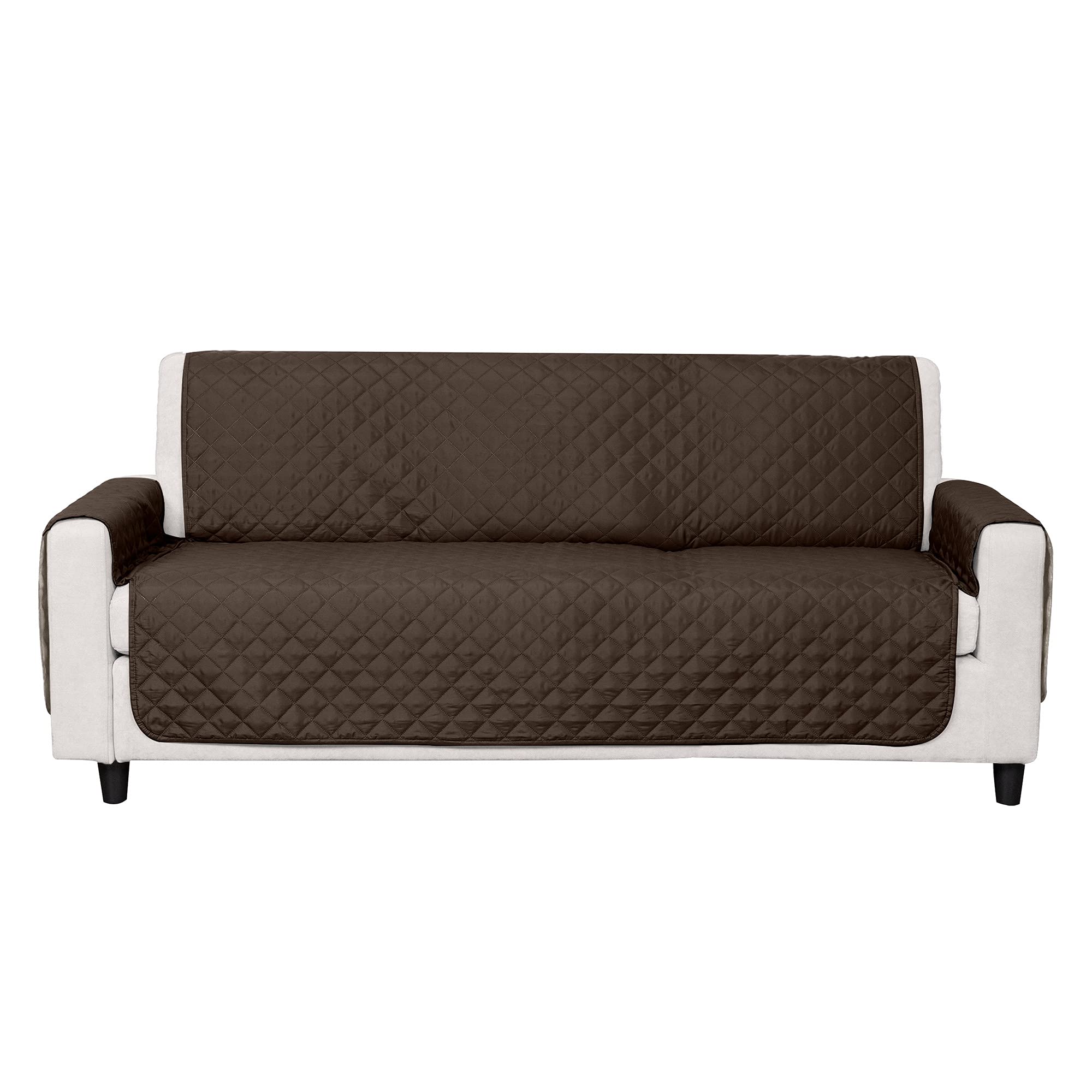 Furhaven Water-Resistant & Reversible Sofa/Couch Cover Protector for Dogs, Cats, & Children - Two-Tone Pinsonic Quilted Living R