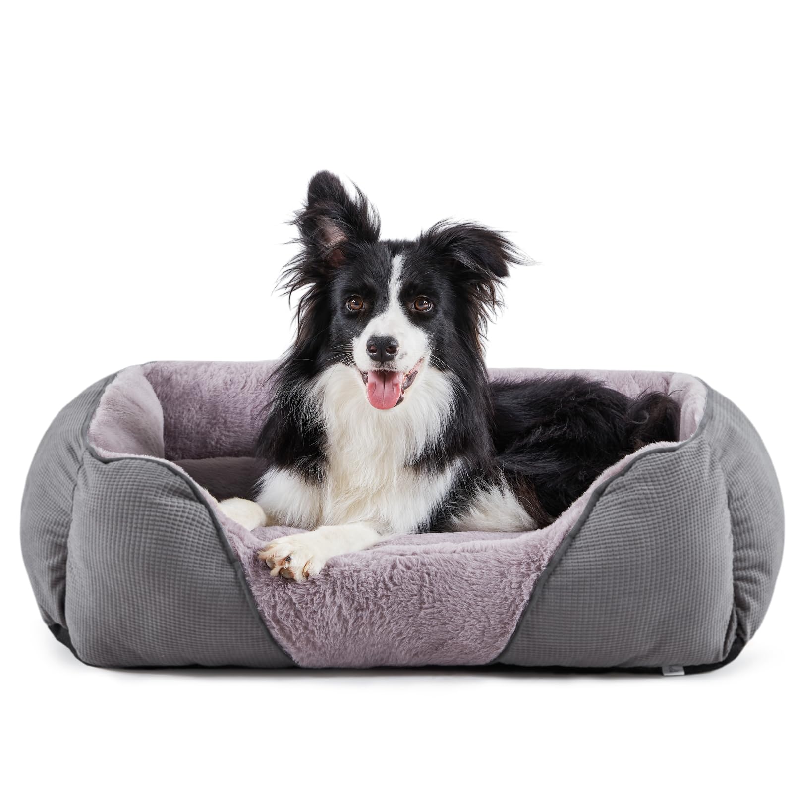 Mixjoy Dog Beds For Medium Dogs Washable, Calming Pet Bed Medium Size Dog, Soft Rectangle Pet Beds Sofa Cuddler, Orthopedic Slee
