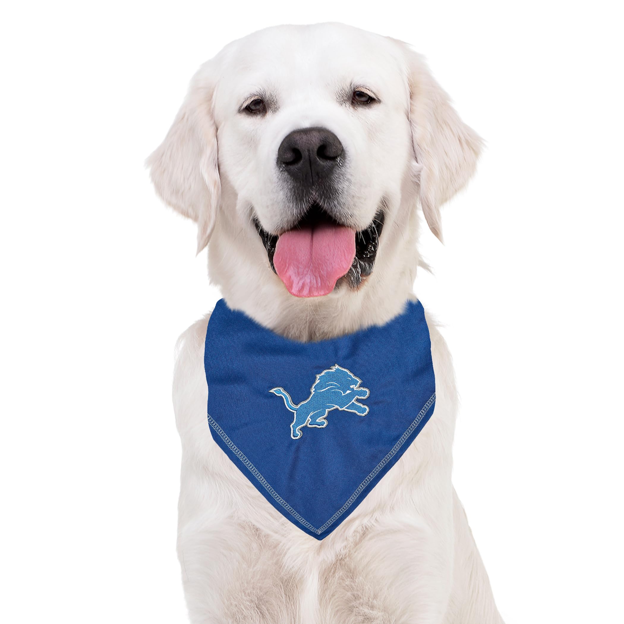 Pets First Nfl Detroit Lions Tie Bandana, Large/X-Large. Dog Bandana Scarf Bib For Pet Cat Dog. The Ultimate Game-Day, Party Ban