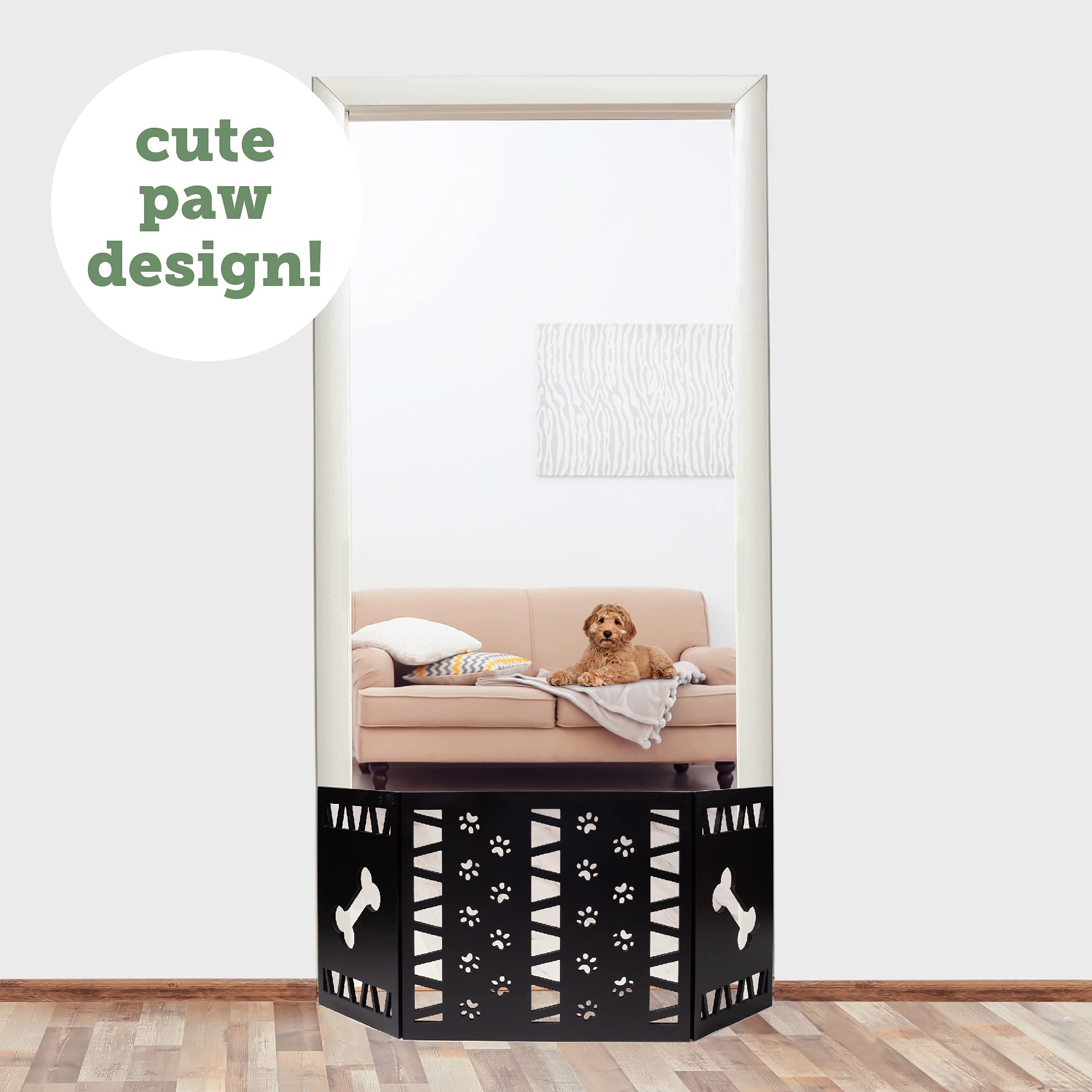 Free Standing Pet Gate | Pet Gate For Small Dogs | Free Standing Dog Gate For Stairs | Freestanding Dog Gates For Doorways | Freestanding Pet Gates For Dogs | Width 23.5-47 Inch | Height 18.75 Inch