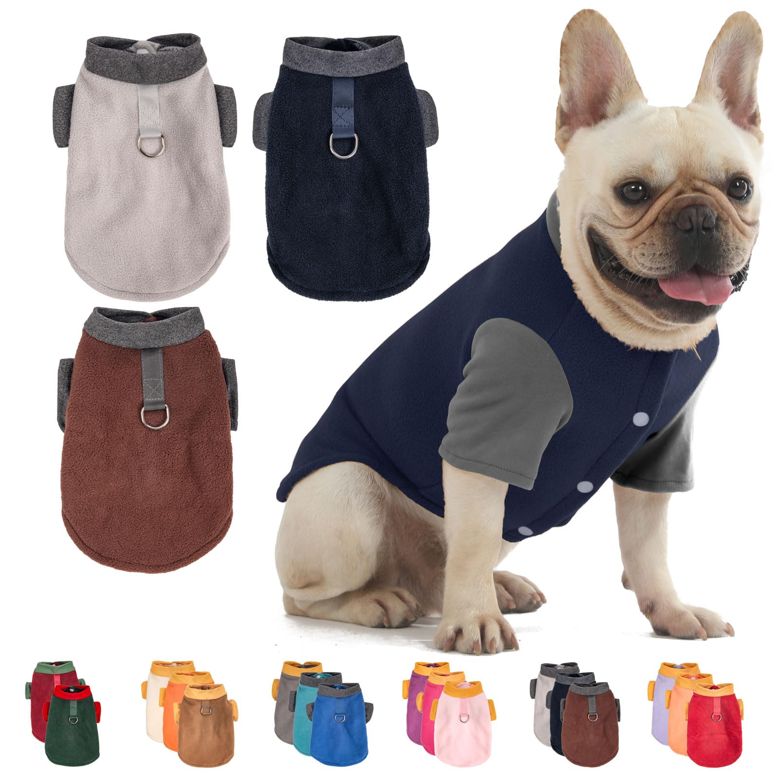 Fabricastle Small Dog Sweater, 3-Pack Dog & Cat Clothes, Soft And Warm Pet Jackets Xxs To Xl For Small Dogs Boy & Kittens, Winte