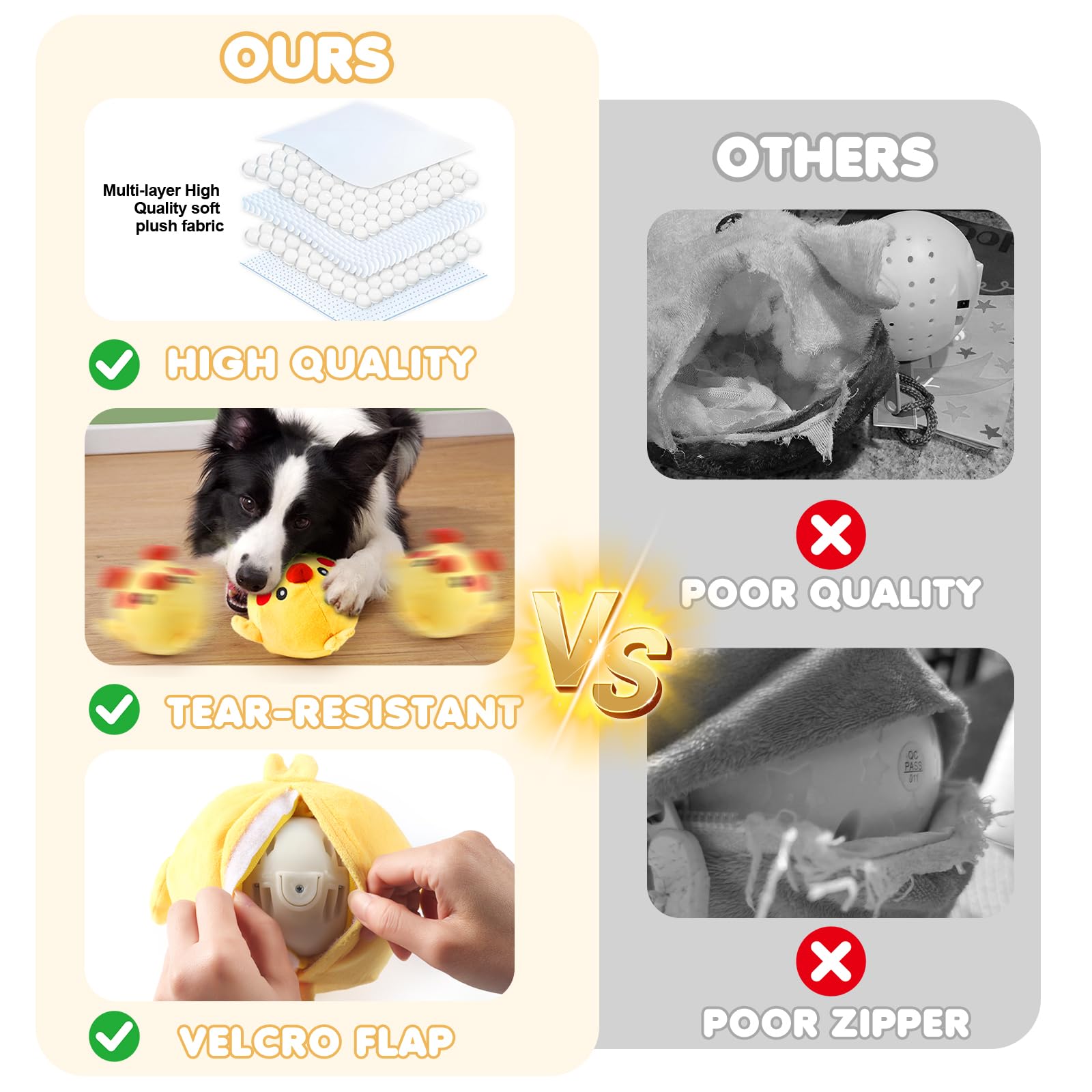 Dog Toys, 2025 Lnteractive Dog Toys Moving Dog Toy Rechargeable Active Moving Pet Plush Toy Keep Pets Busy, Talking Jumping Musi