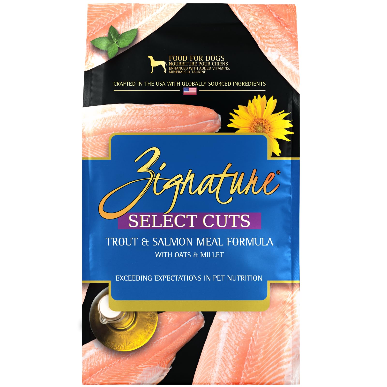 Zignature Select Cuts Trout & Salmon Formula Dry Dog Food 25lb