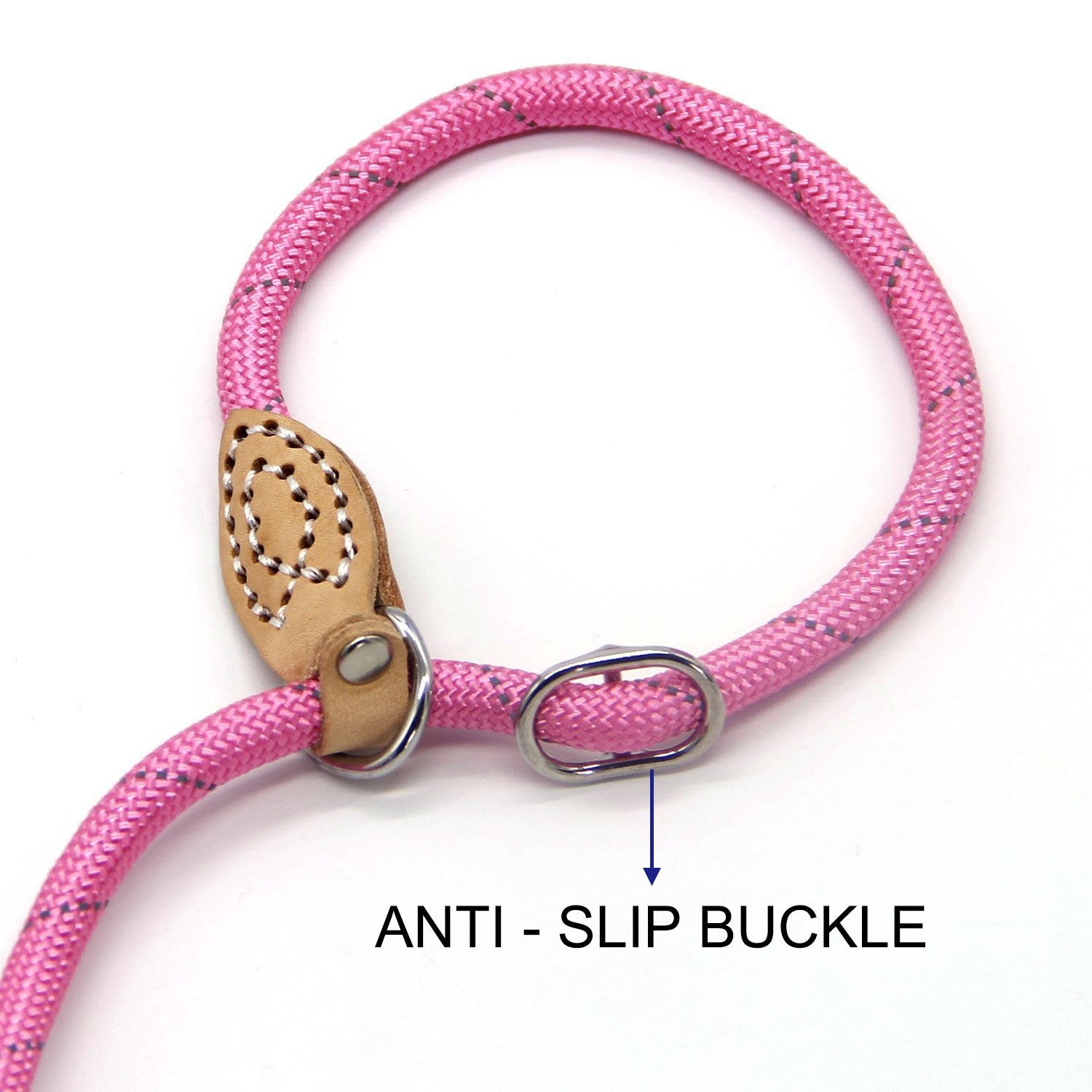 Coolrunner 5 Ft Highly Reflective Nylon Dog Leash Standard Training Adjustable Pet Slip Lead For Small And Medium Dogs(10-80 Lb)